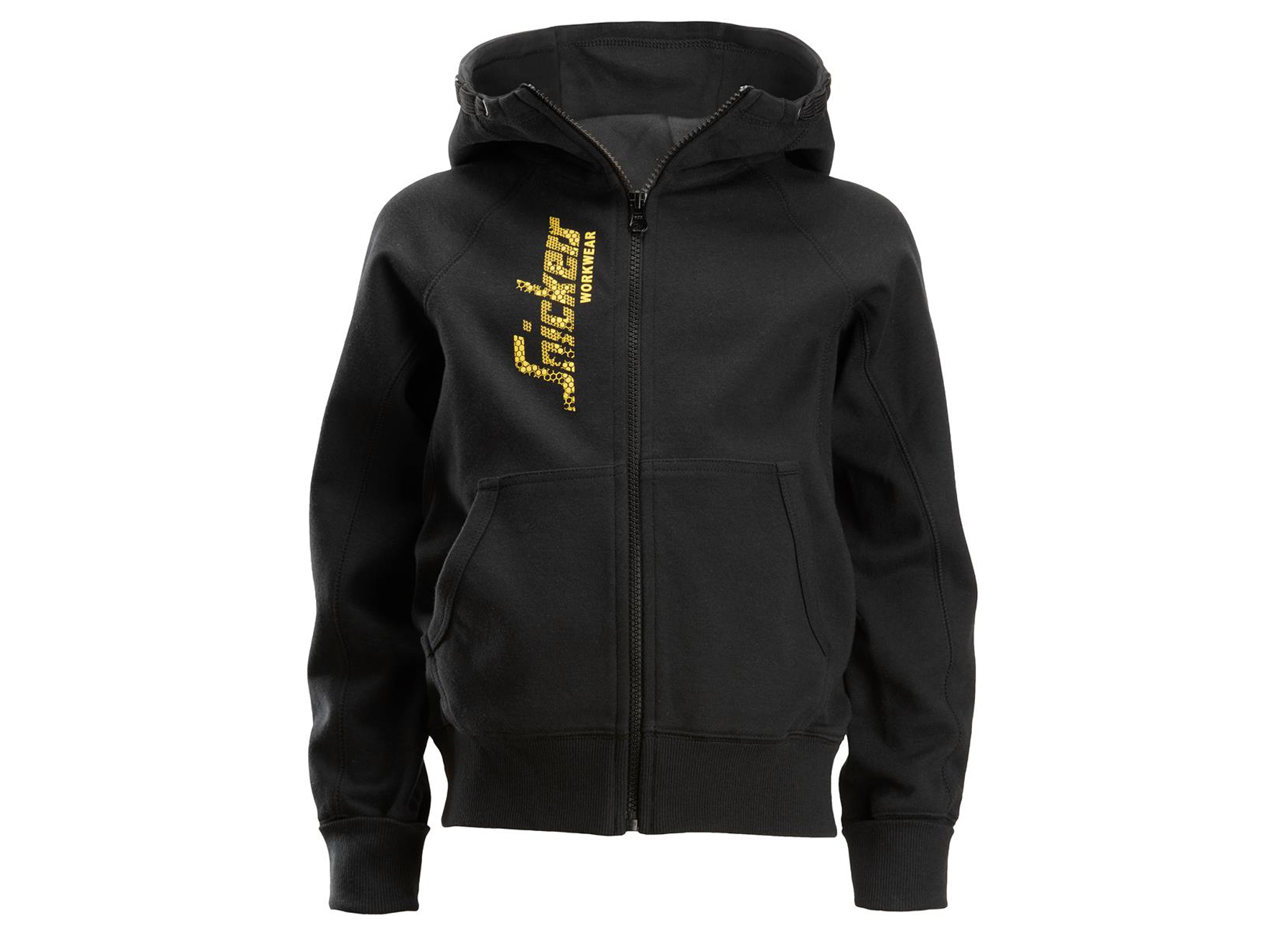 SNICKERS SWEAT A CAPUCHE ZIPPE LOGO JUNIOR NOIR T 158/164