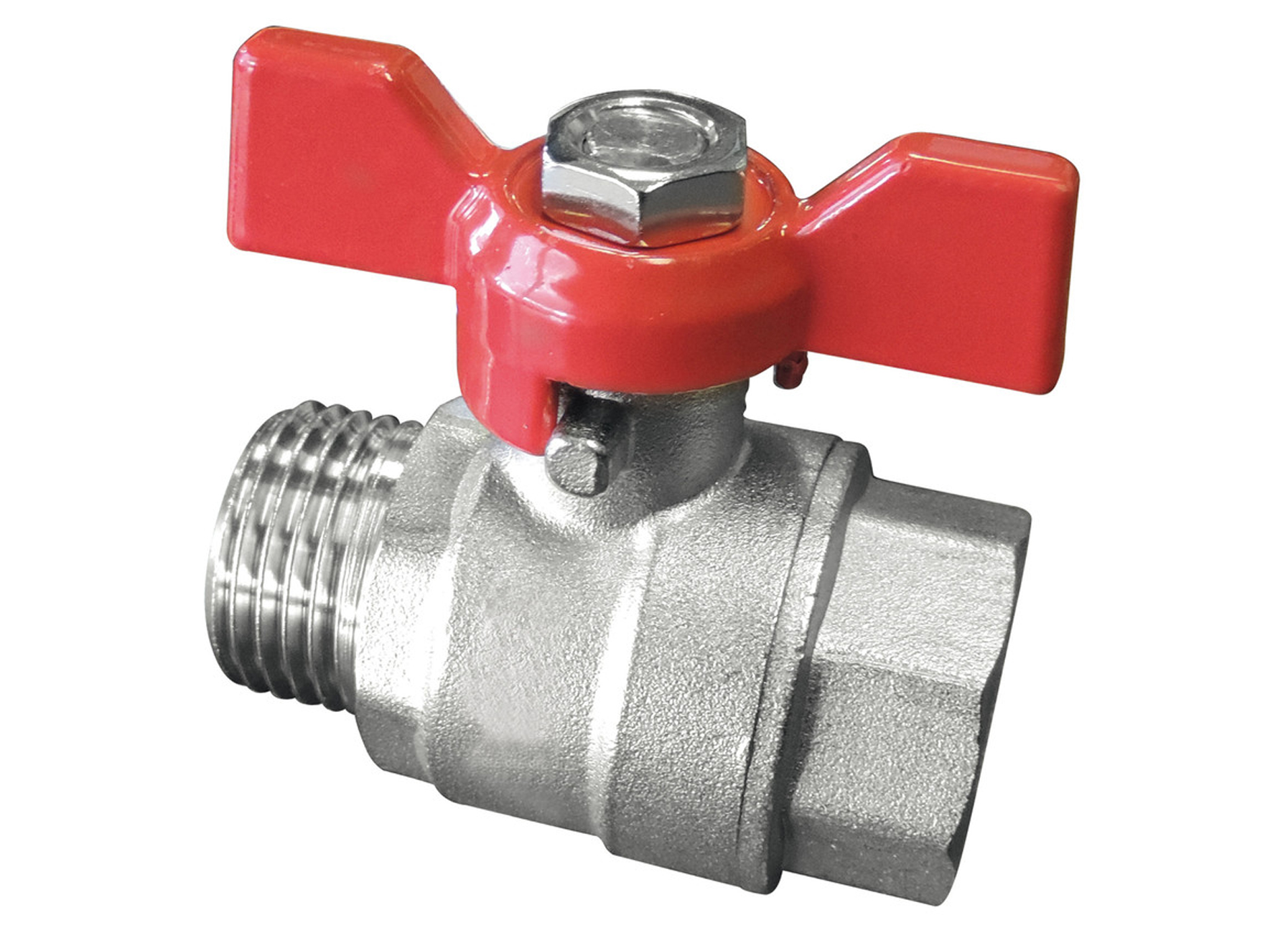 VANNE A BILLE PAPILLON PASSAGE INTEGRAL MF 3/4''