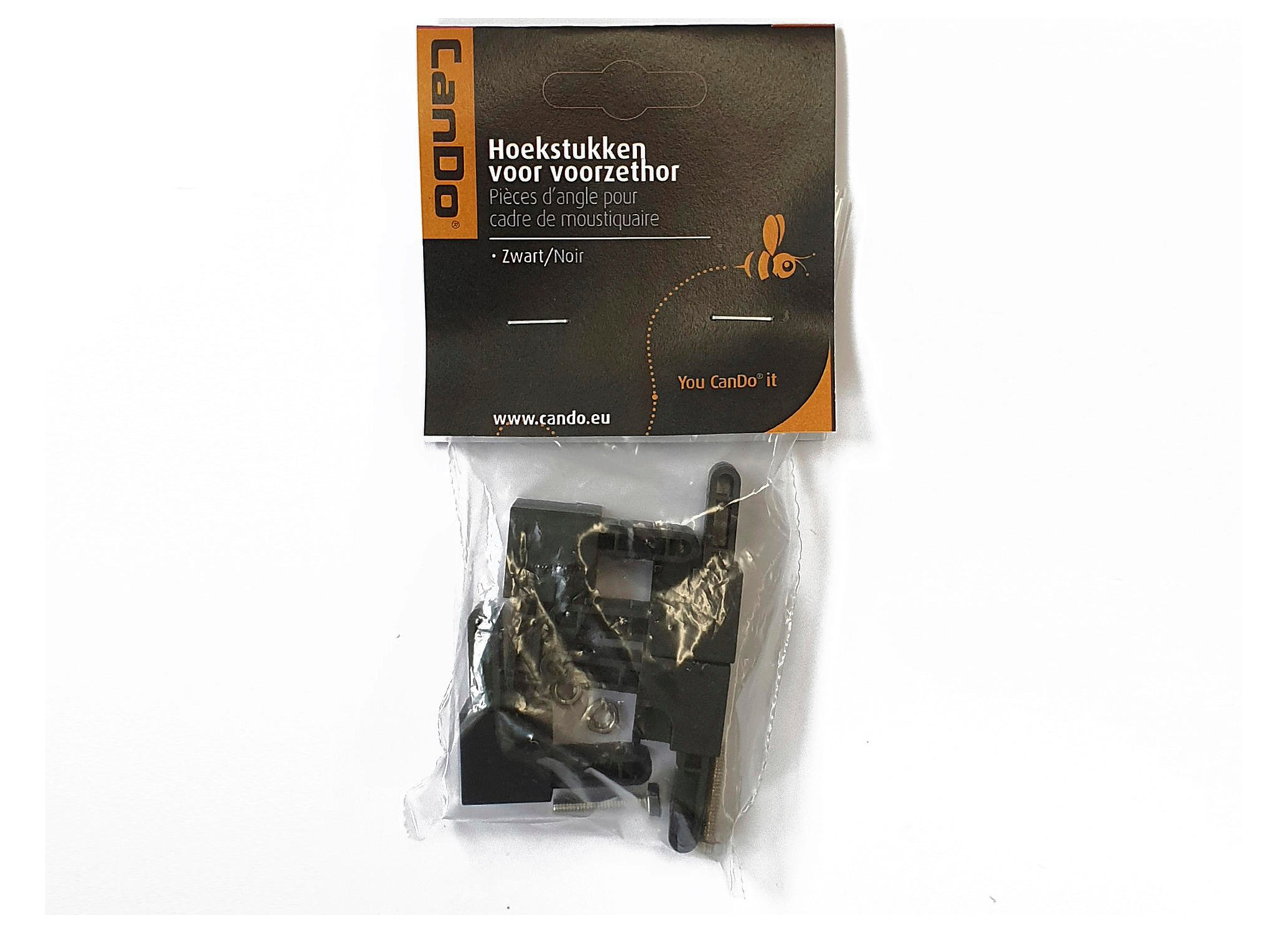 CANDO PIECES D'ANGLE POIUR MOUSTIQUAIRE NOIR