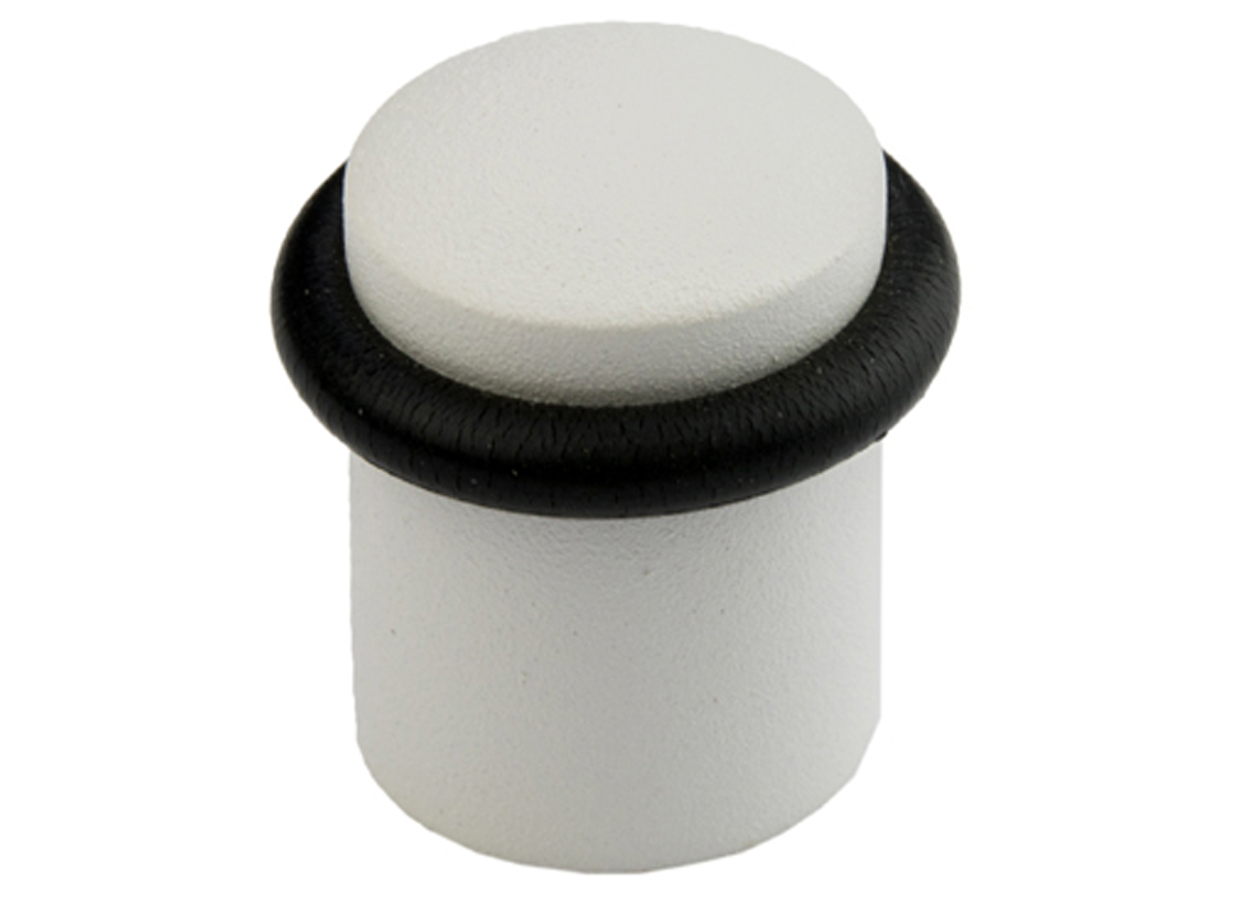 ARRET DE PORTE SOL MASSIF BLANC Ø25MM 35MM