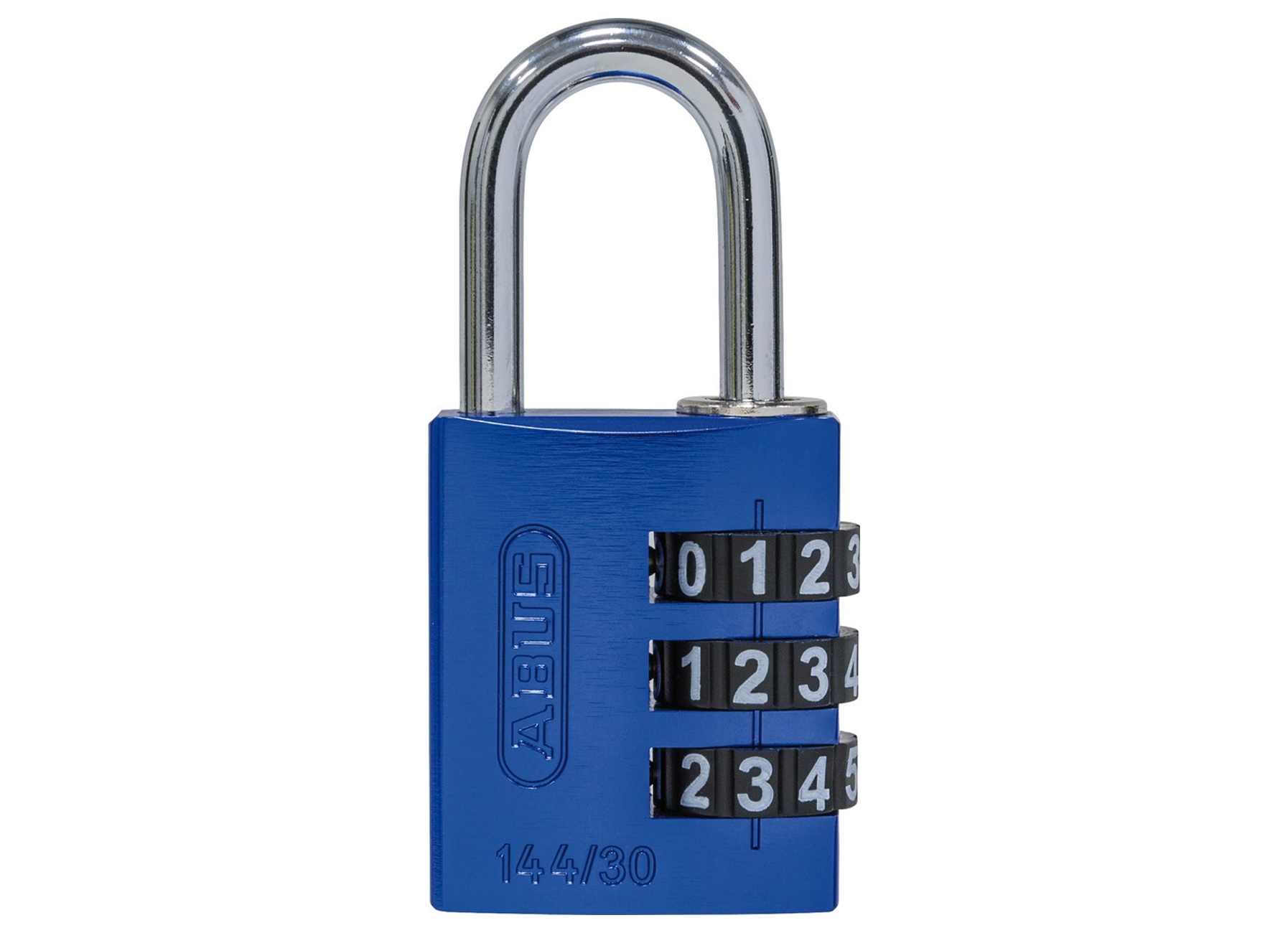 ABUS HANGSLOT CIJFERSLOT ALUMINIUM 144/30 30MM BLAUW