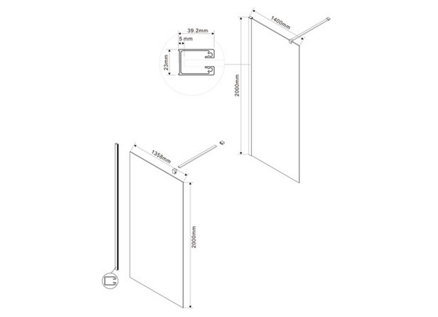 VM GO LINARD 140X200CM INLOOPDOUCHE