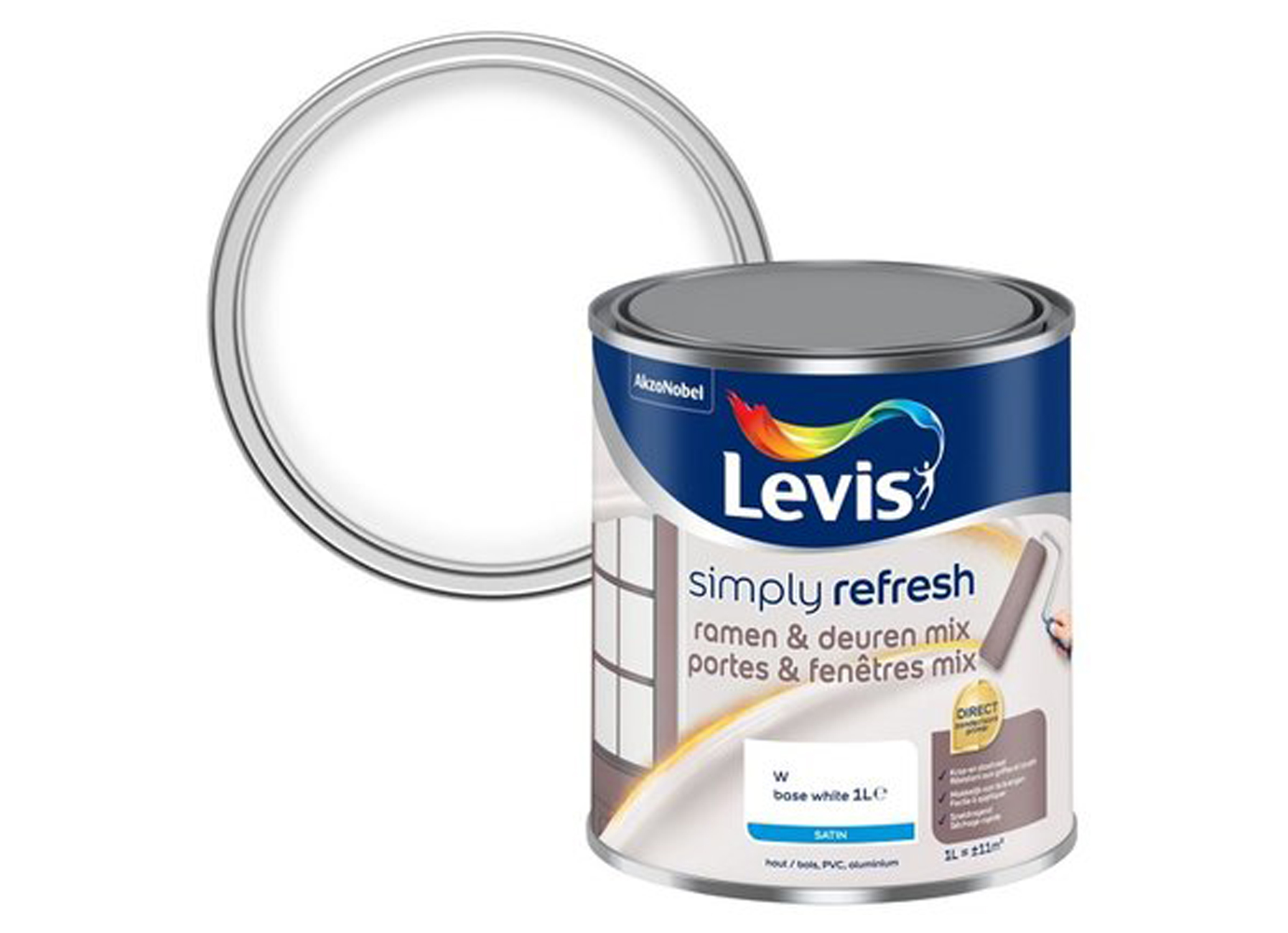 LEVIS SIMPLY REFRESH PORTES & FENETRES MIX WHITE 1L