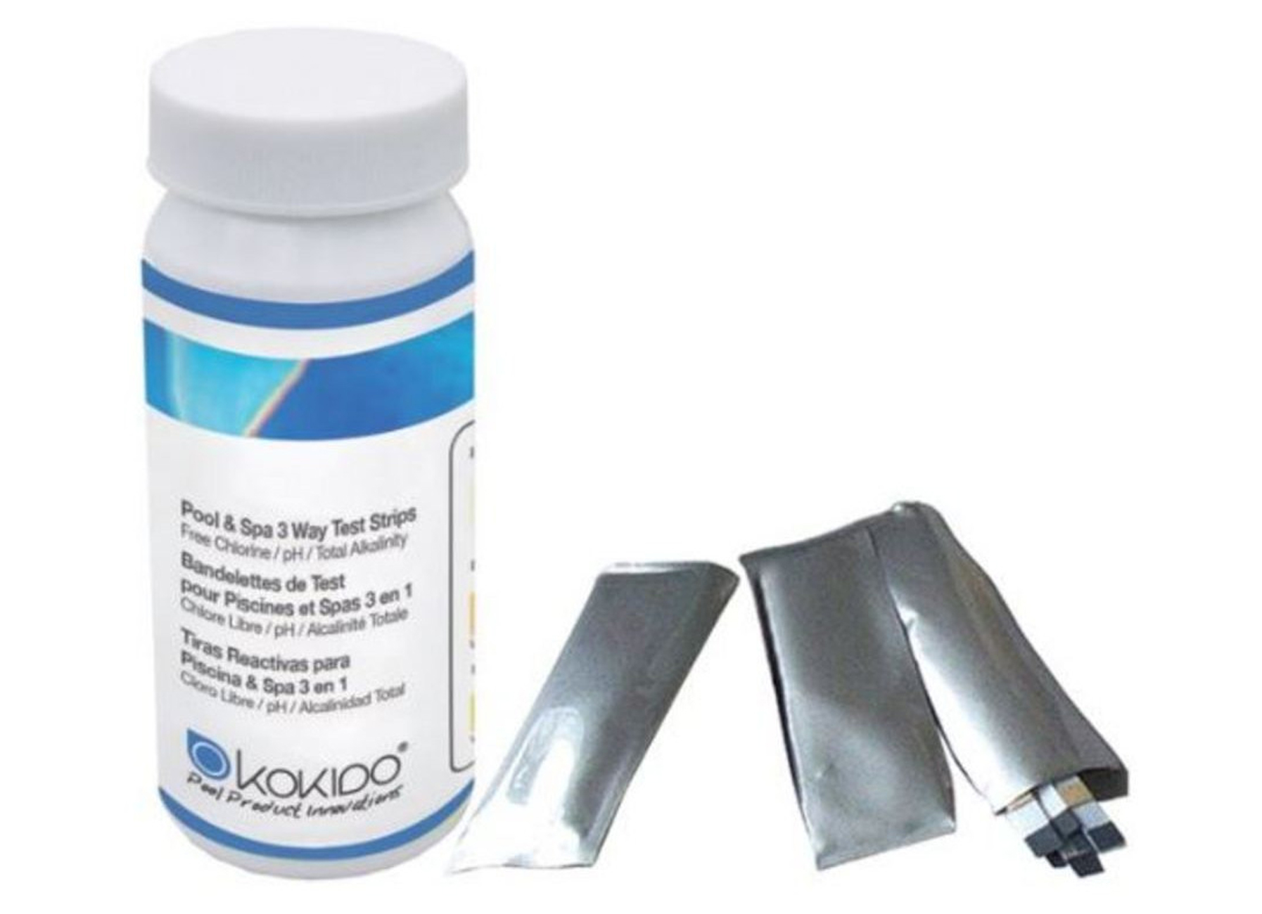 TESTSTRIPS VOOR ZWEMBADEN EN SPAS 3-IN-1 (50 STK)