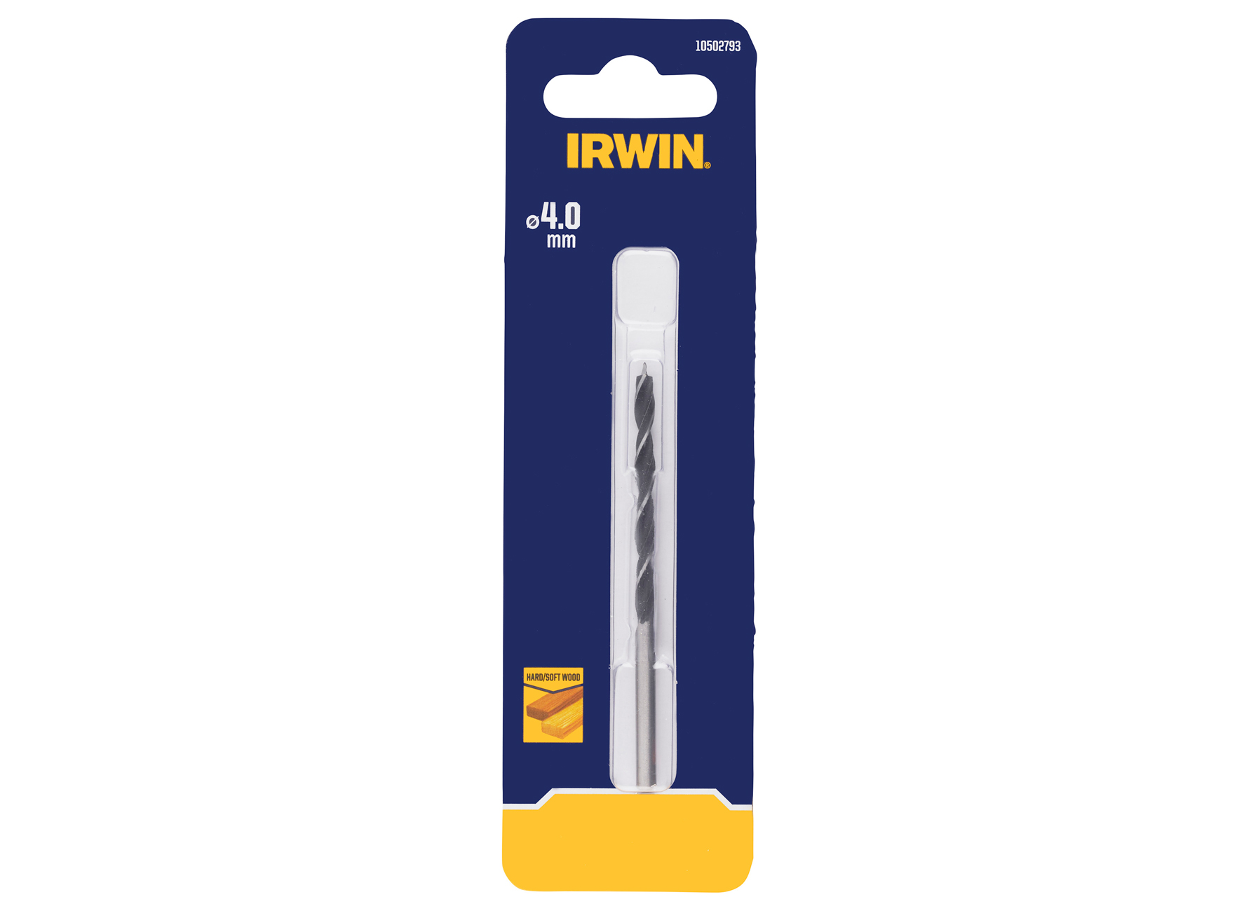 IRWIN FORET A BOIS 3 POINTES BRAD POINT 4.0 X 75MM