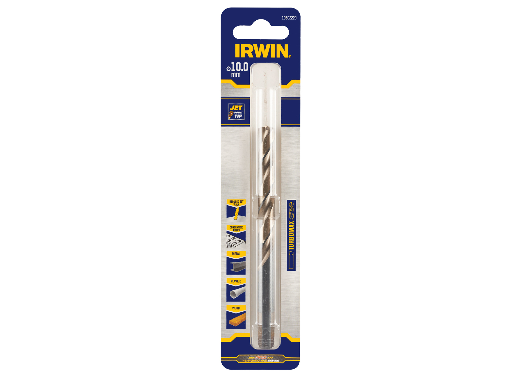 IRWIN HSS METAALBOOR TURBOMAX 10.0MM