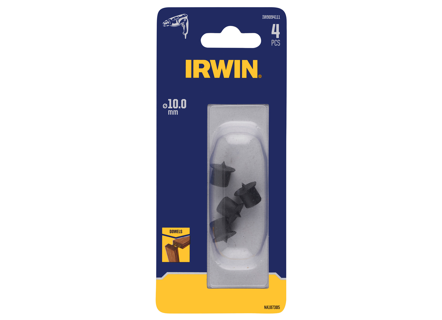 IRWIN CENTREERPUNT, 4PCS, Ø10MM