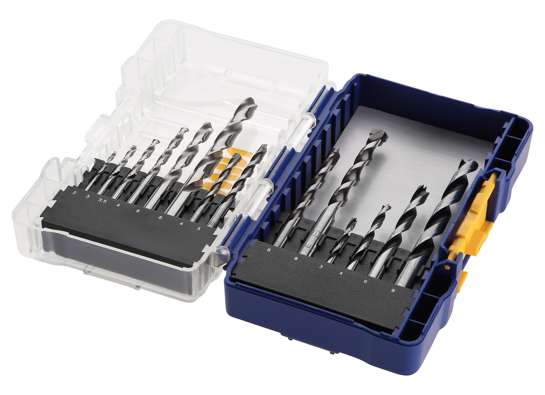 IRWIN COMBI, 15-STK GEMENGDE SET HSS PRO 2/3/3,5/4/5/6/8MM