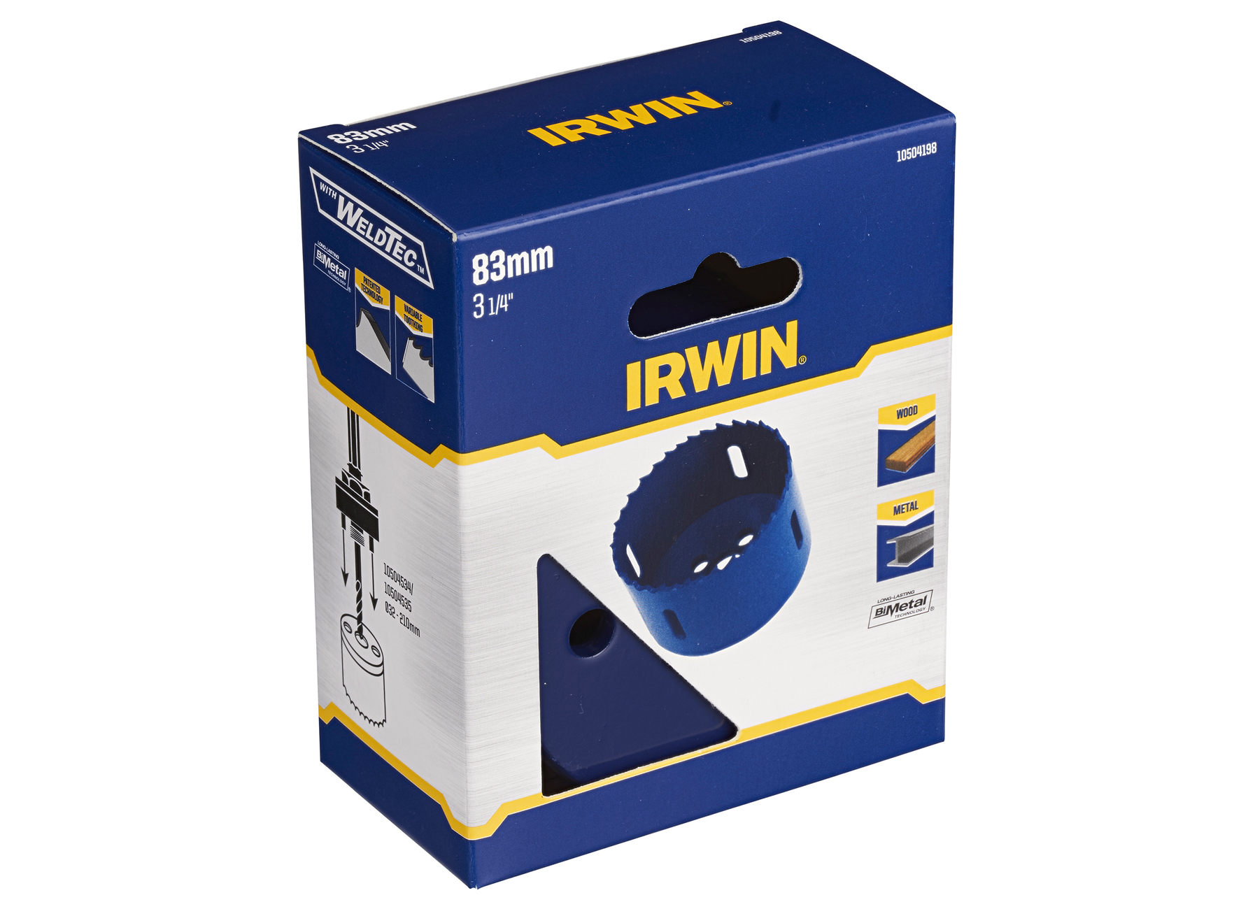 IRWIN SCIES TREPANS BIMETAL WELDTEC Ø76MM