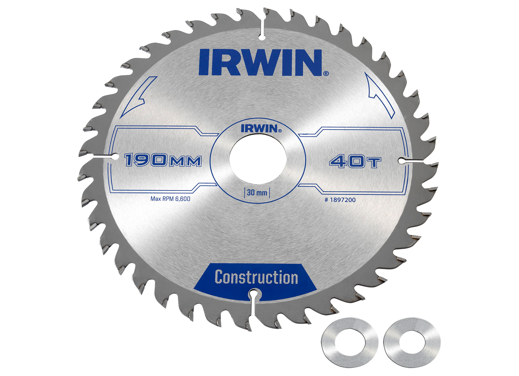 IRWIN LAME DE SCIE CIRCULAIRE 190MM/ 40T