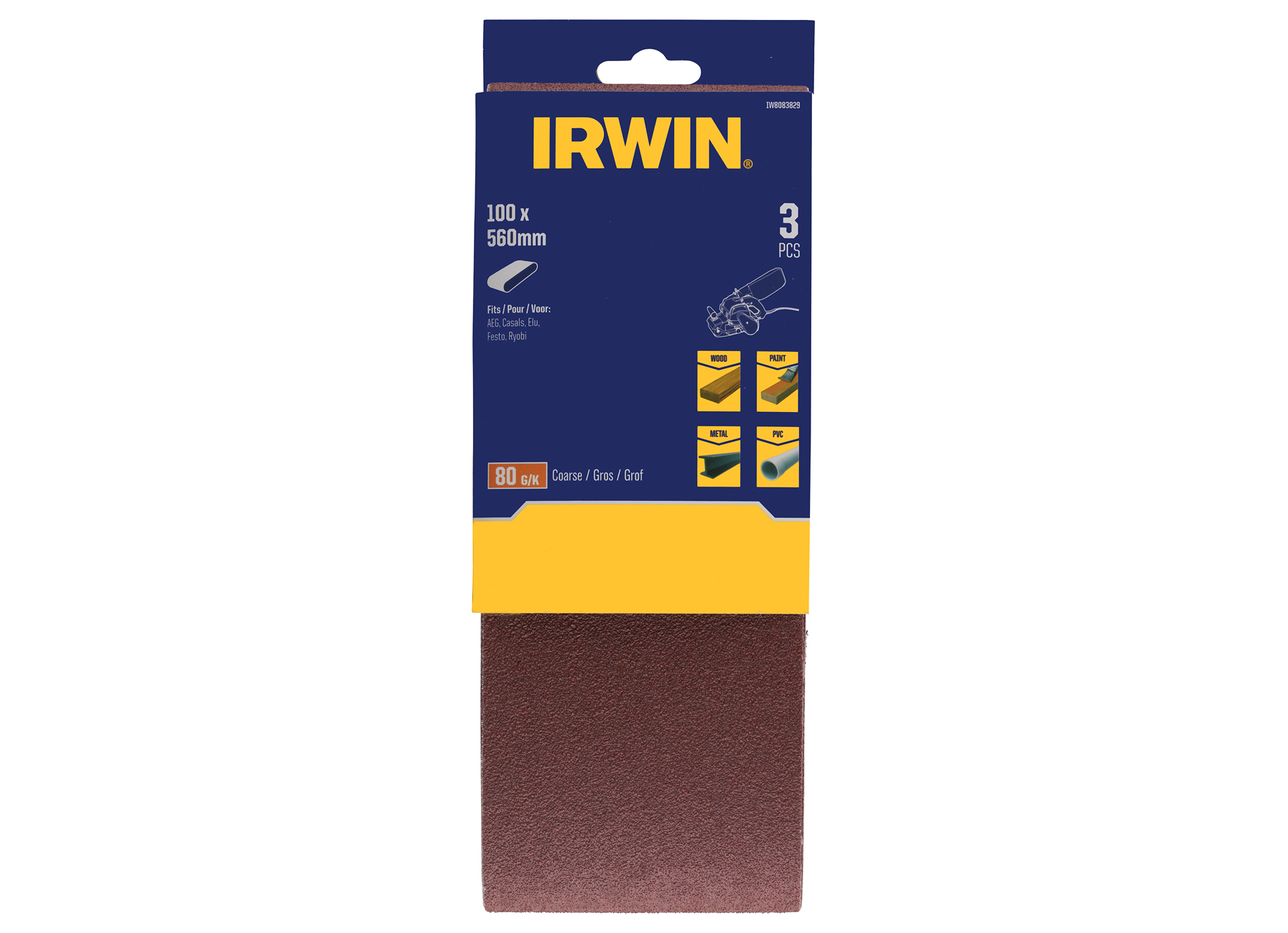 IRWIN SCHUURBAND AEG (BBSE1100), BAND 100X560MM, K80