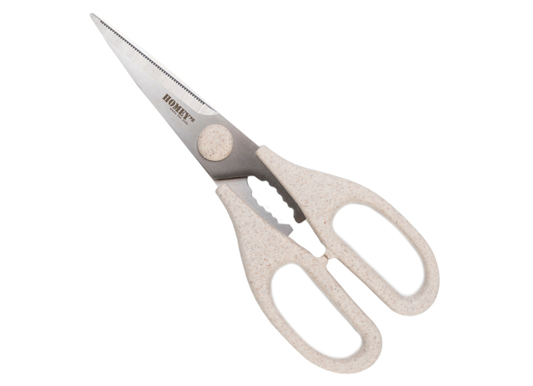 HOMEY'S KEUKENSCHAAR VITT RVS/TARWEGRAS 21CM