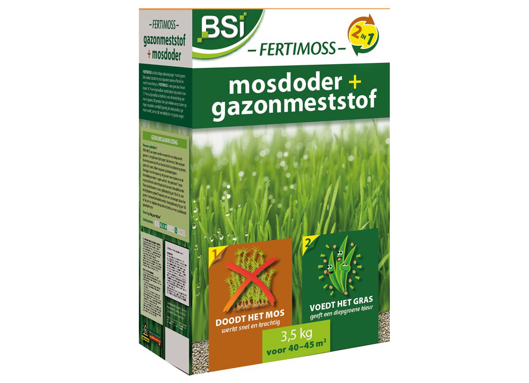 BSI FERTIMOSS 3,5KG ANTI-MOUSSE + ENGRAIS GAZON