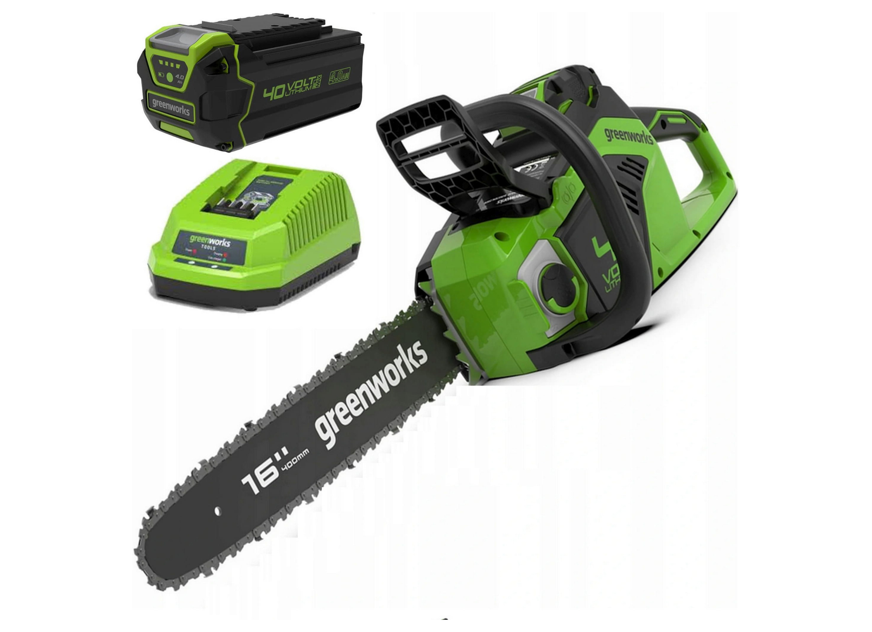 GREENWORKS GD40CS18K4 40V TRONCONNEUSE 1,8KW