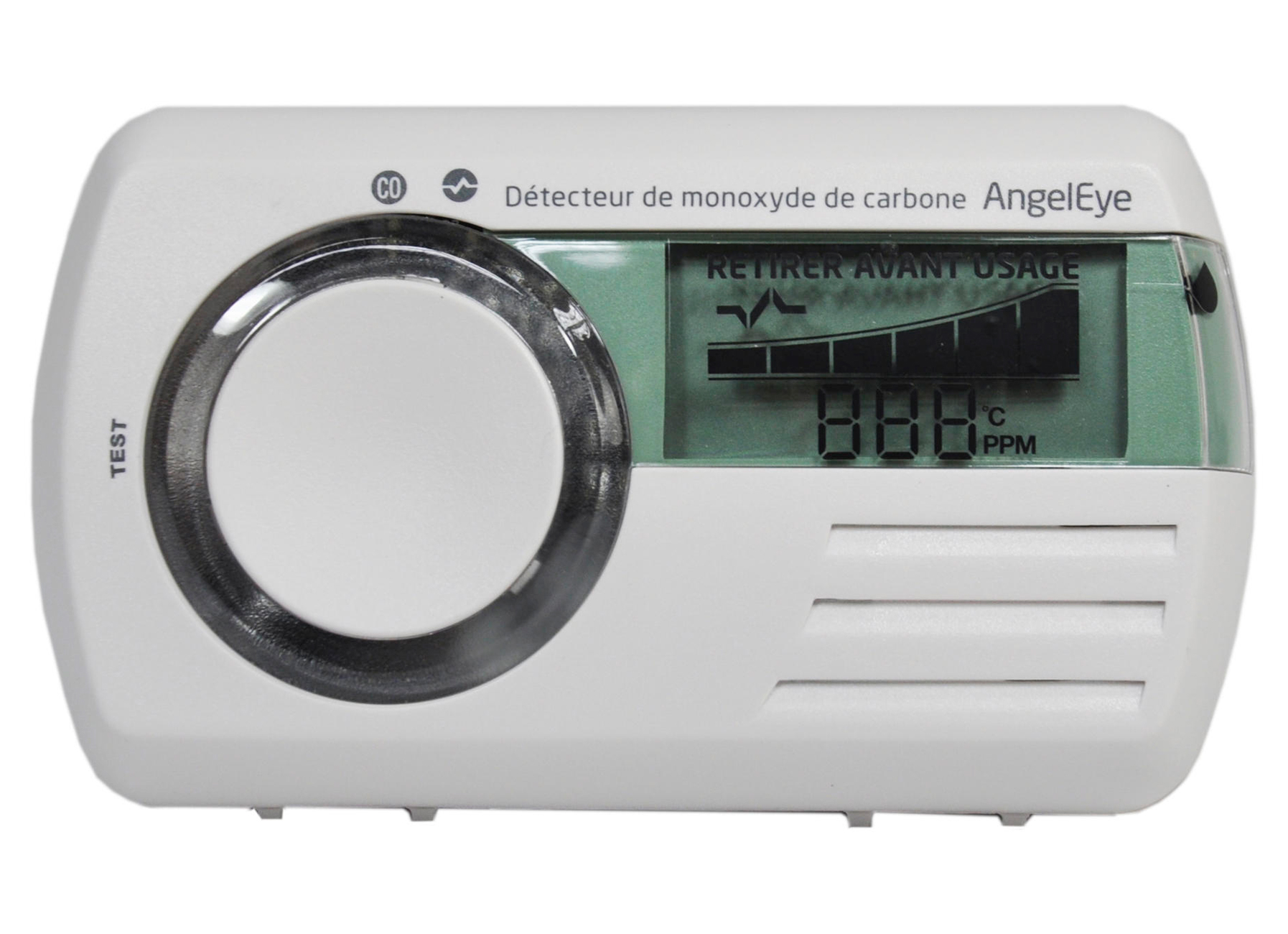 DETECTEUR EN CO ECRAN LCD BLANC