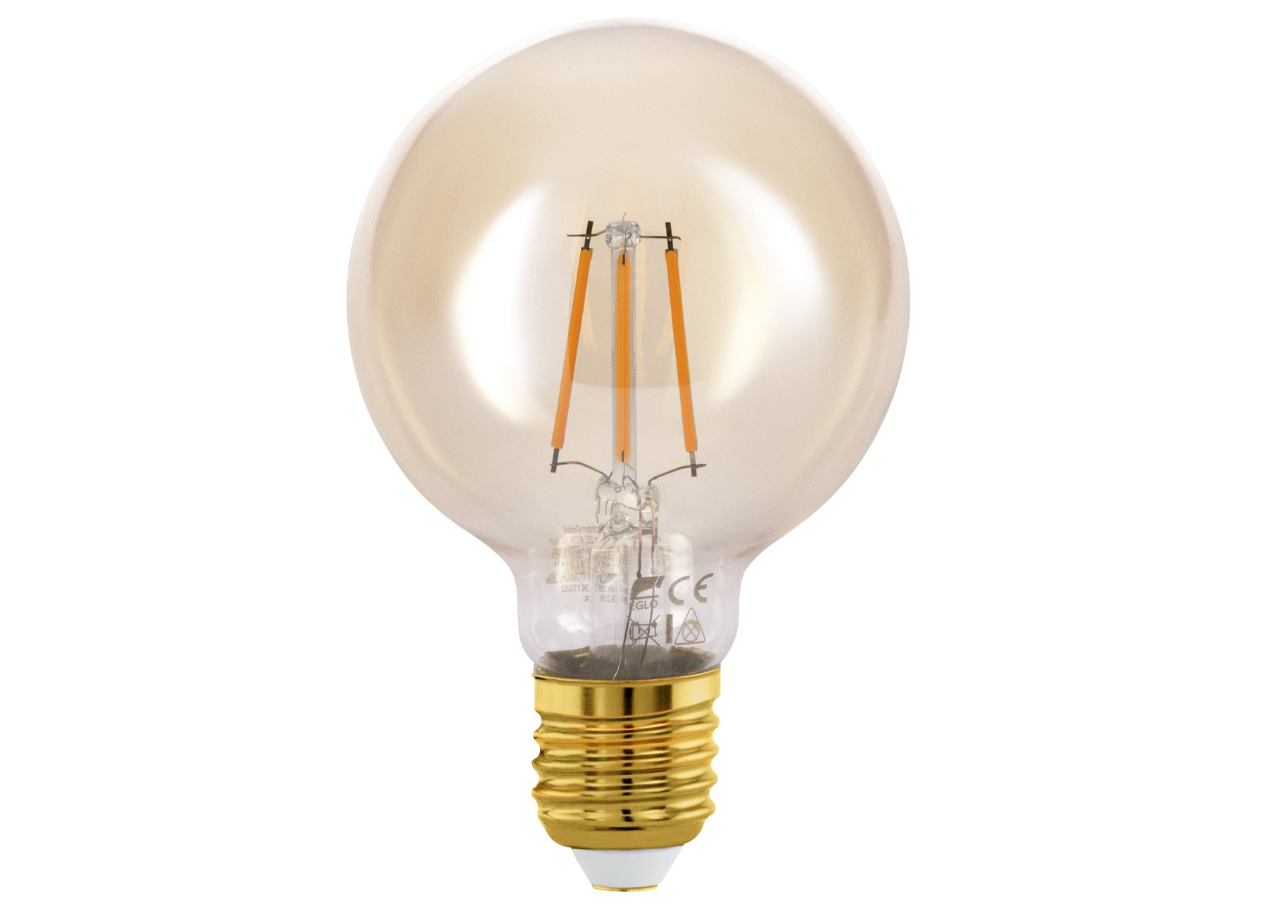 EGLO LAMPE LED G80 E27 4W AMBRE 2200K
