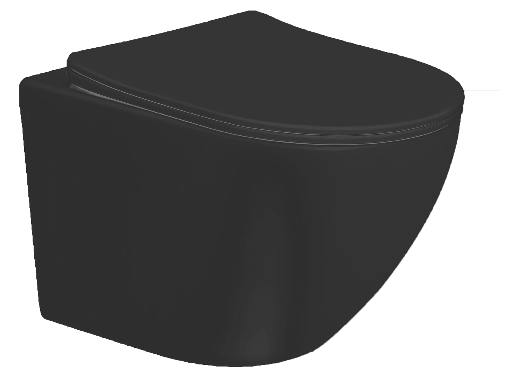 SANIMAR WC SUPSPENDU MINA RIMLESS NOIR MAT