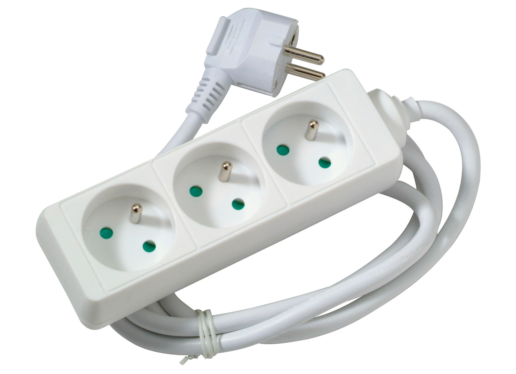MULTIPRISE AVEC CORDON 1,5M 3X16A BLANC
