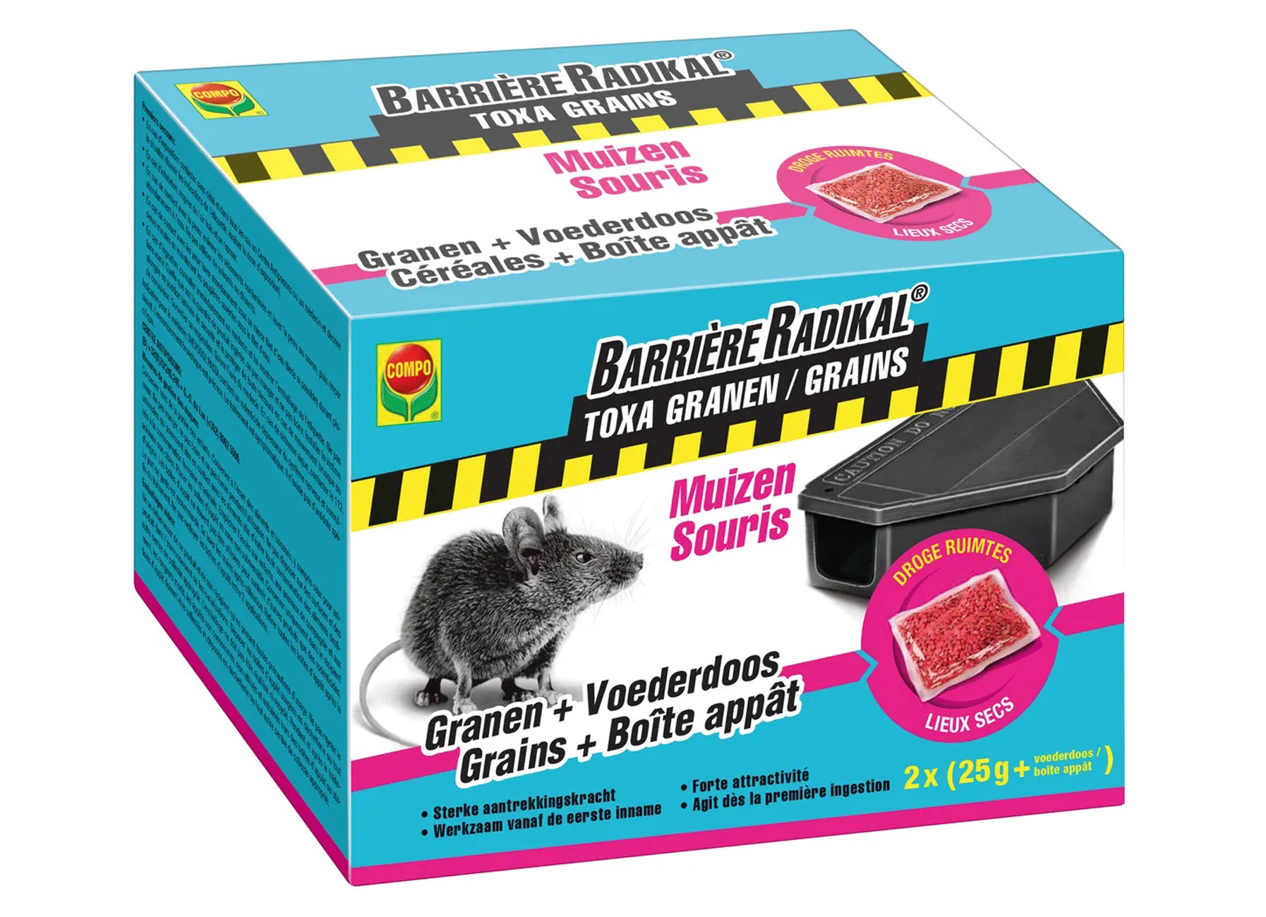 COMPO BARRIERE RADIKAL TOXA GRAINS SOURIS (2X25G)