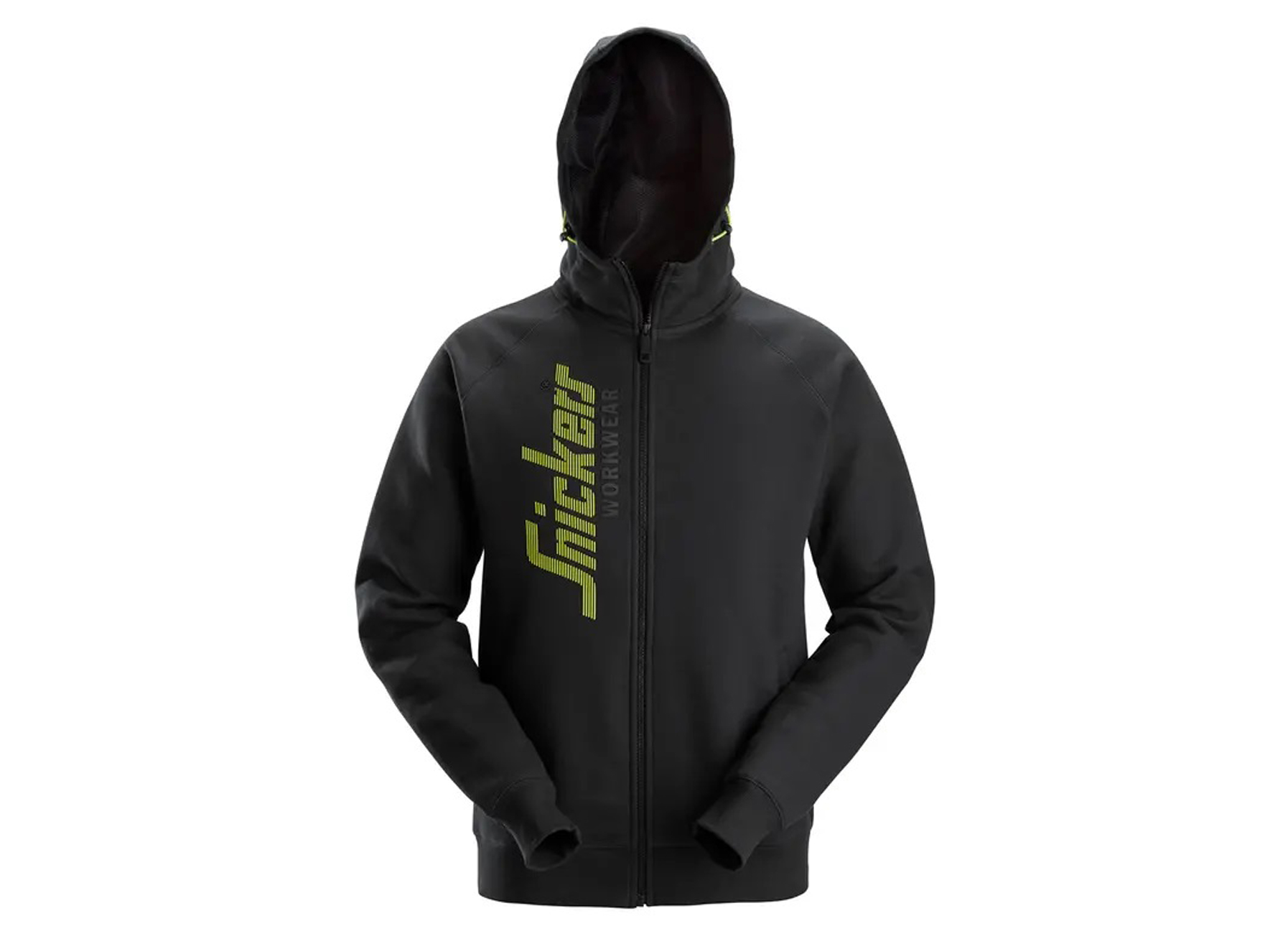 SNICKERS SWEATSHIRT A CAPUCHE AVEC LOGO NOIR MELANGE L