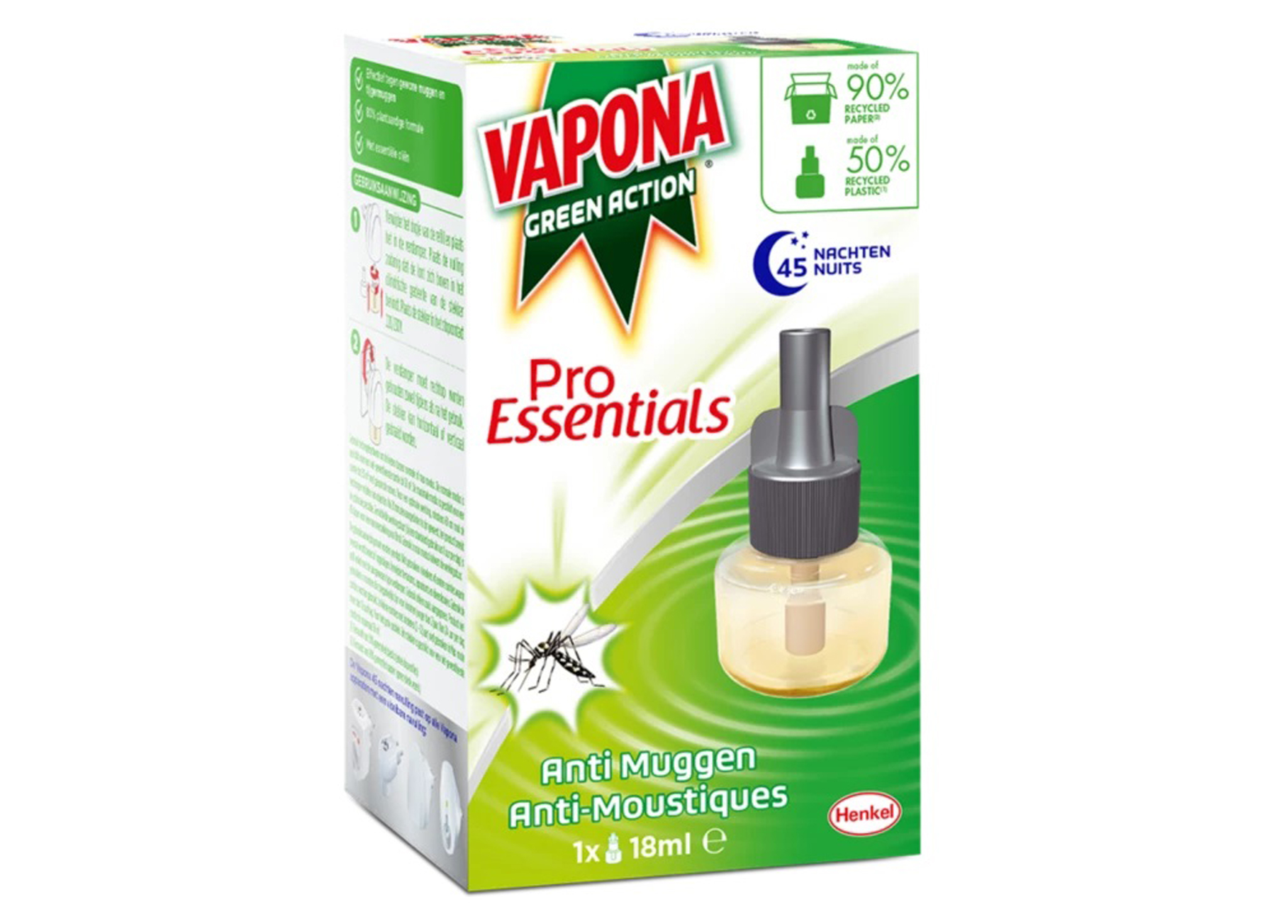 VAPONA PRO ESSENTIALS RECHARGE LIQUIDE