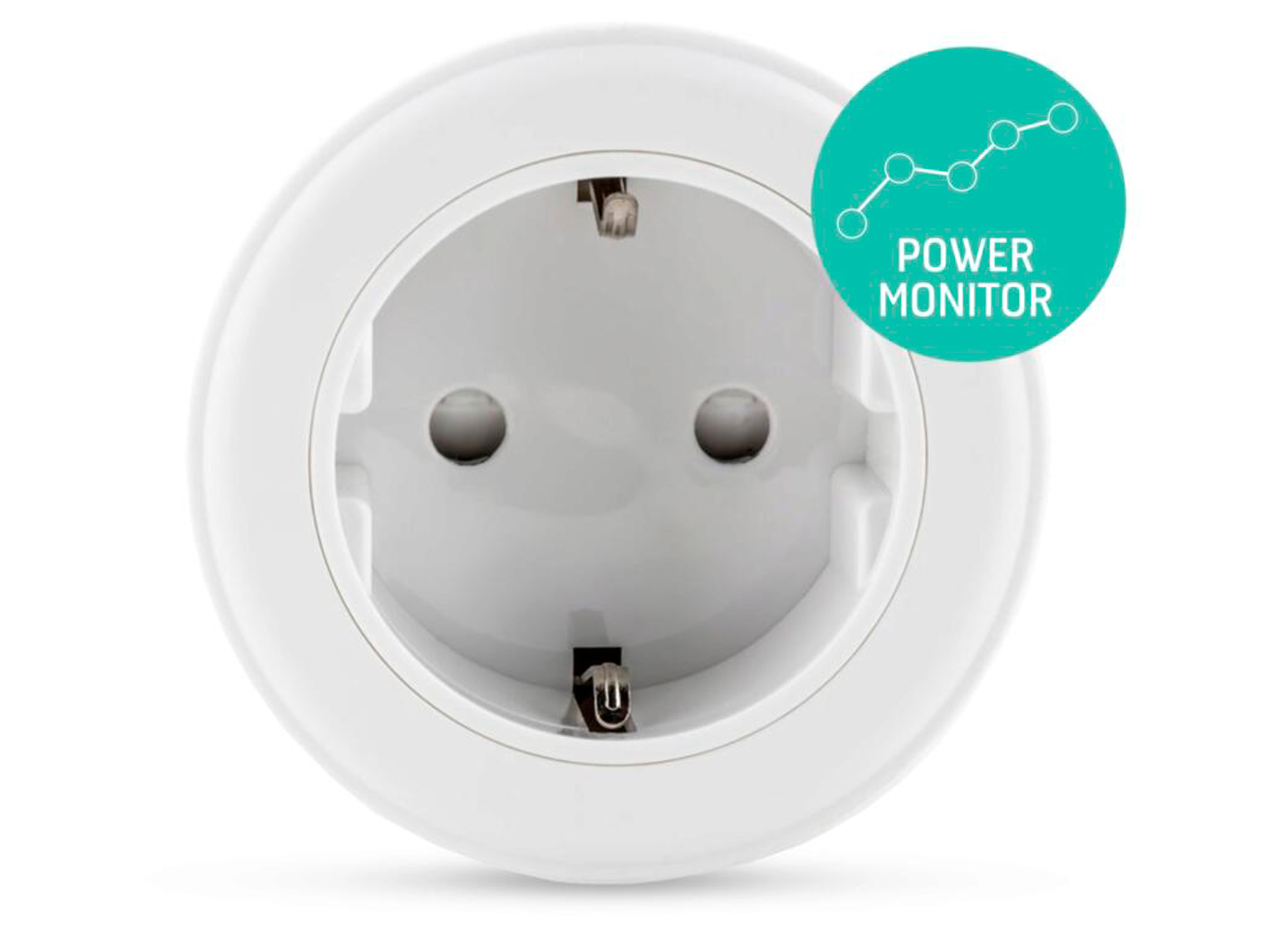 QNECT SMART STOPCONTACT MET ENERGIEMONITOR 16A WIT