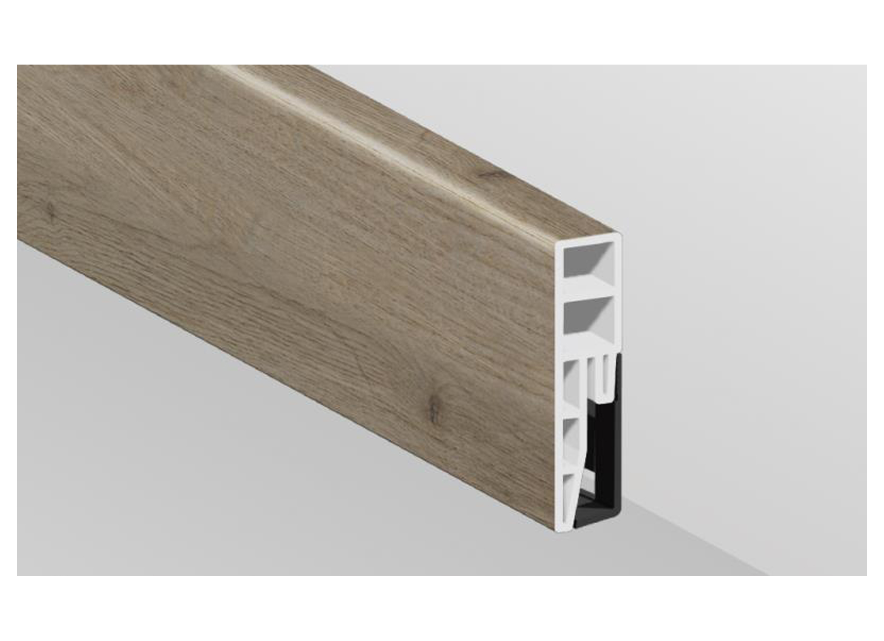 AQUASTEP PLINTHE EN SPC HYDROFUGE CAMBRIDGE 60X15MM L=240CM