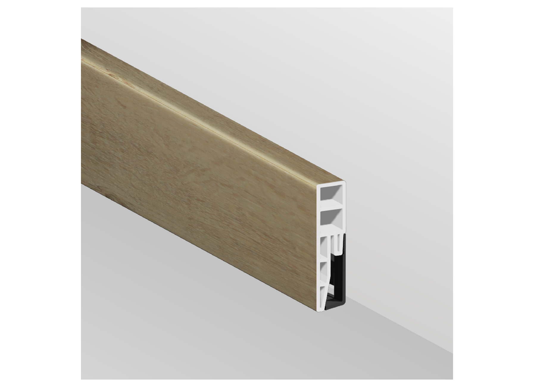 AQUASTEP PLINTHE EN SPC HYDROFUGE SOUTHAMPTON 60X15MM L=240CM