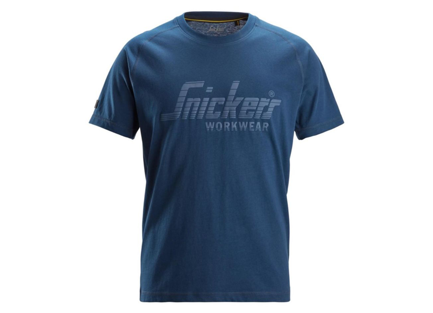 SNICKERS T-SHIRT LOGO DIEP BLAUW MAAT: L
