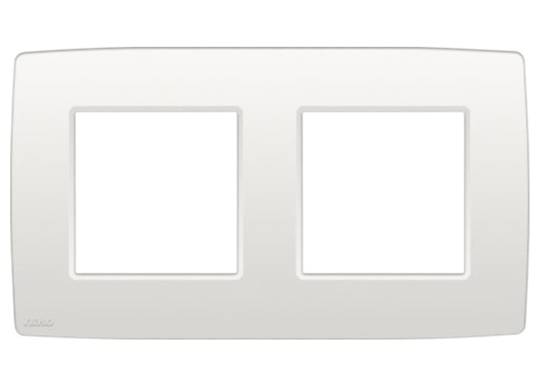 PLAQUE DE RECOUVREMENT DOUBLE HORIZONTALE INTENSE WHITE