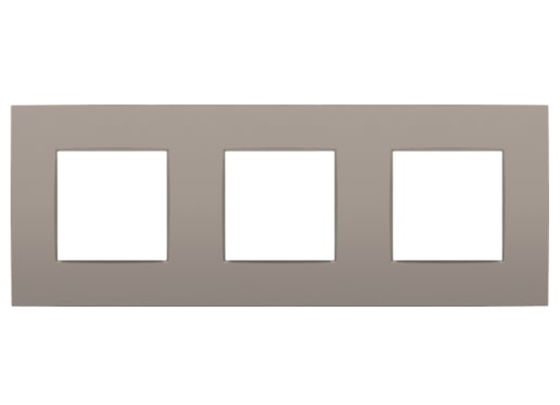 NIKO PLAQUE DE RECOUVREMENT TRIPLE HORIZONTAL  INTENSE BRONZE