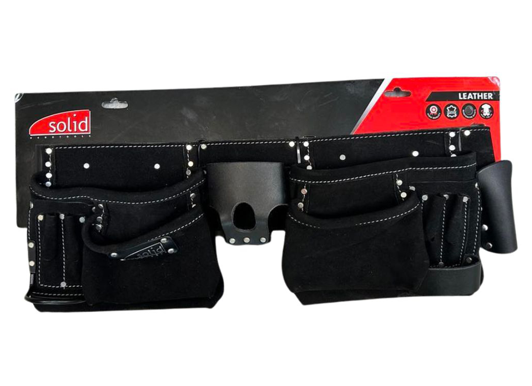 SOLID CEINTURE PORTE-OUTILS DOUBLE AVEC CEINTURE ET PORTE-MARTEAU