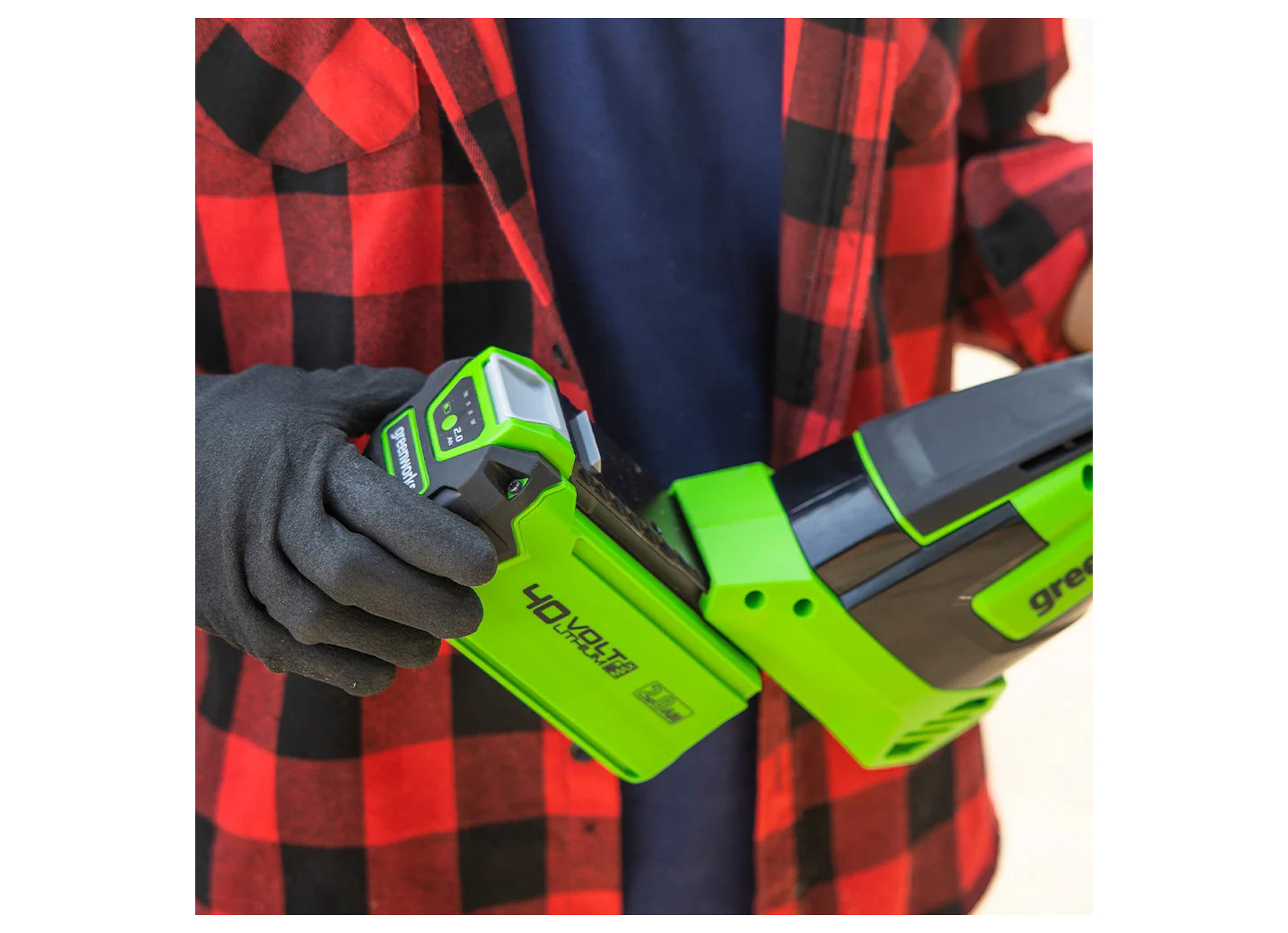 GREENWORKS 40V KIT DE DEMARRAGE 2.0AH ACCU + CHARGEUR GSK40B2