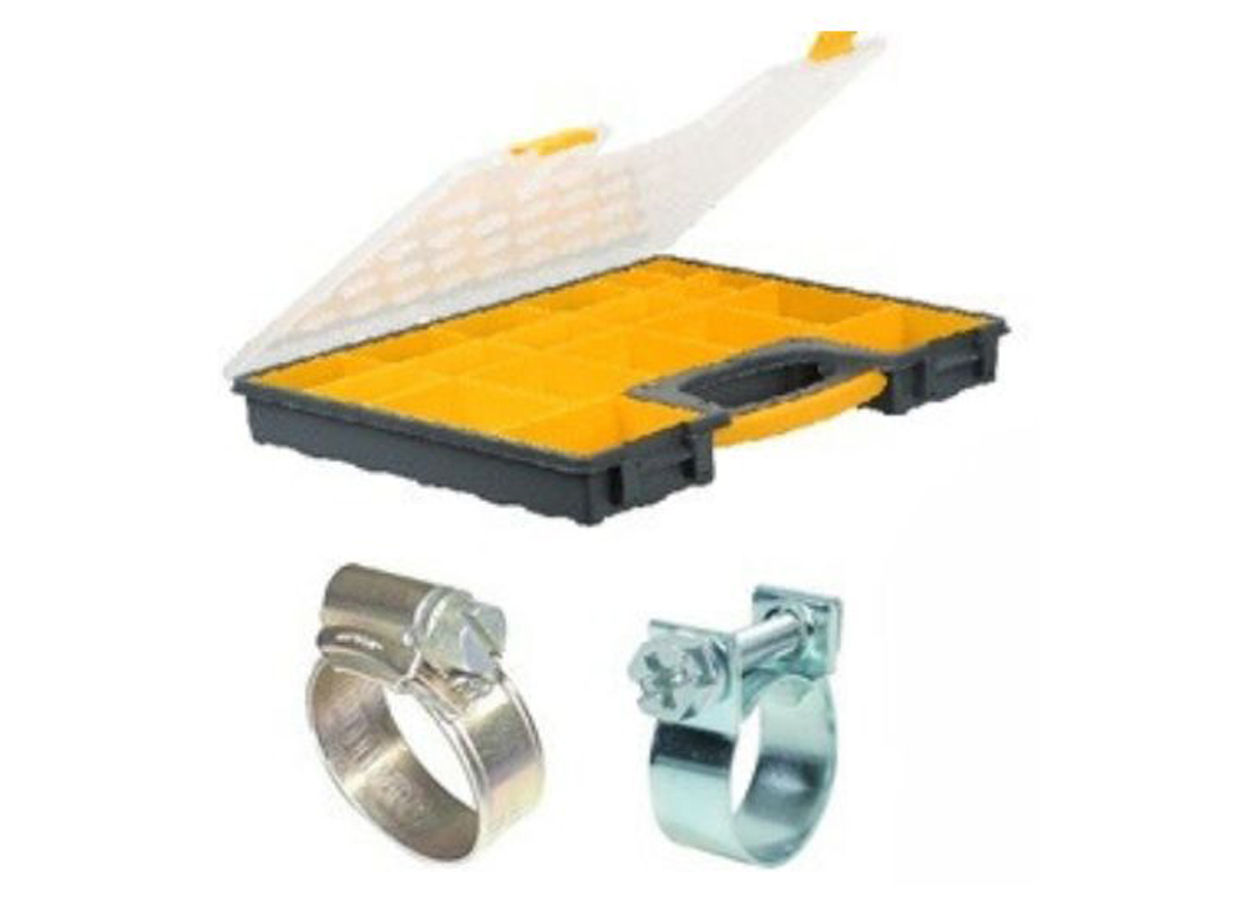 COFFRET ASSORTIMENT COLLIER DE SERRAGE INOX - 366 PIÈCES