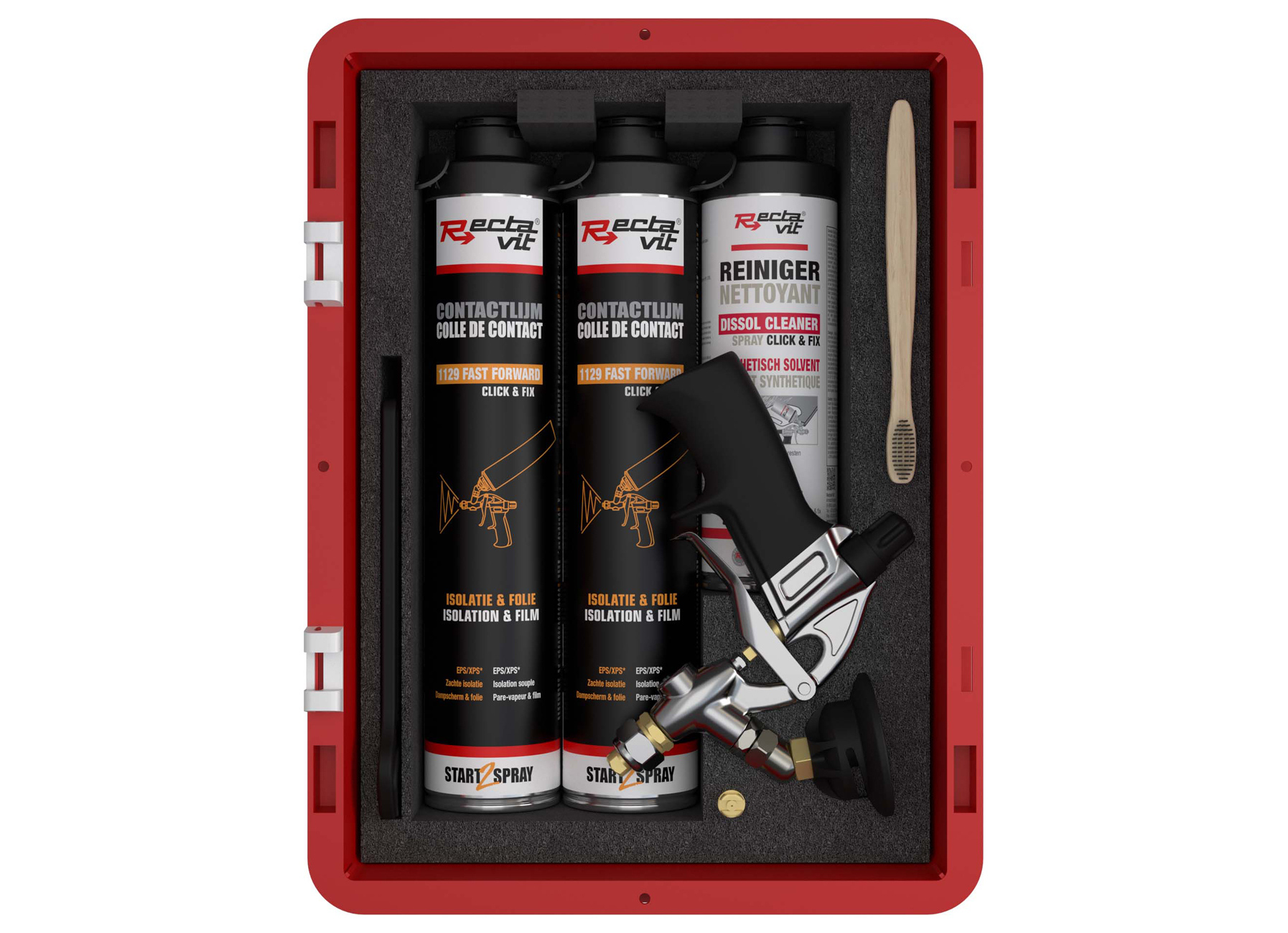 RECTAVIT SPRAY GUN SET CLICK & FIX 1129 FAST FORWARD