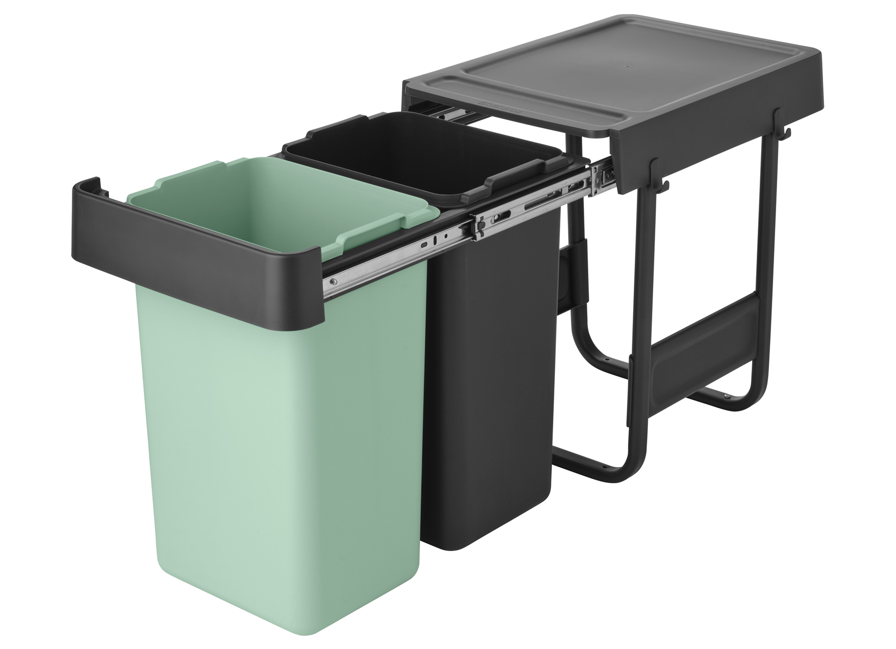 BRABANTIA INBOUW VUILBAK SORT&GO 2X15L - DARK GREY