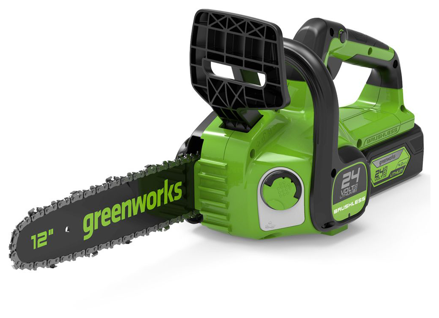 GREENWORKS 24V TRONCONNEUSE 30CM KIT + 4AH BATTERIE +2A CHARGEUR