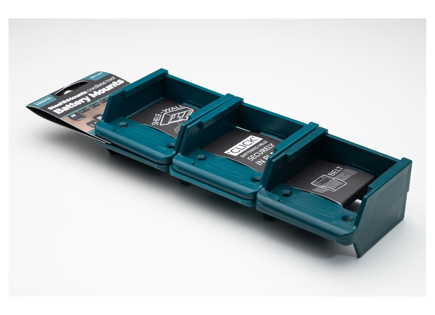 STEALTHMOUNTS SUPPORT BATTERIES MAKITA LXT 18V BLEU (6 PACK)