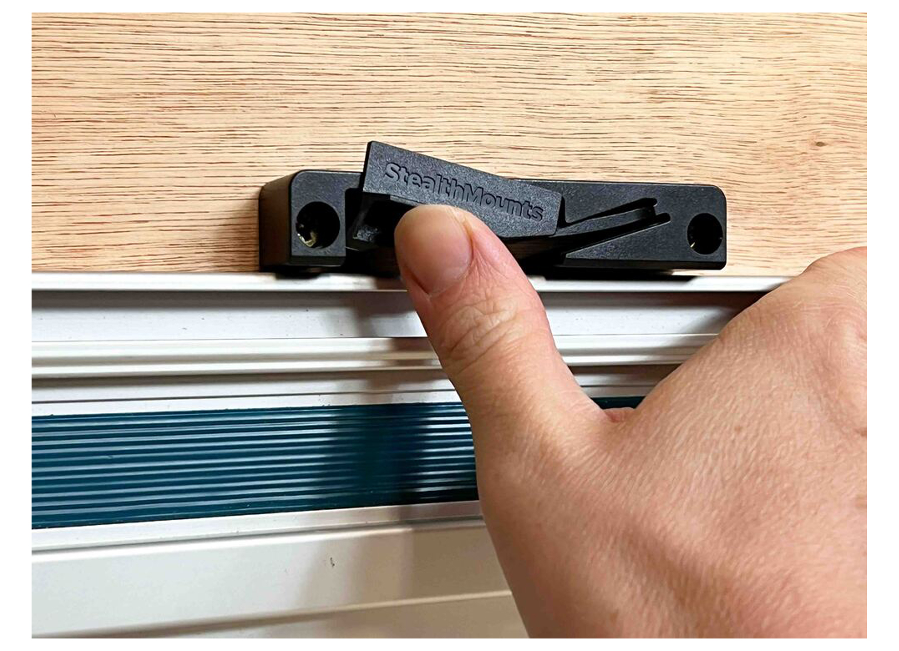 STEALTHMOUNTS SUPPORT RAIL DE SCIE NOIR (2 PACK)