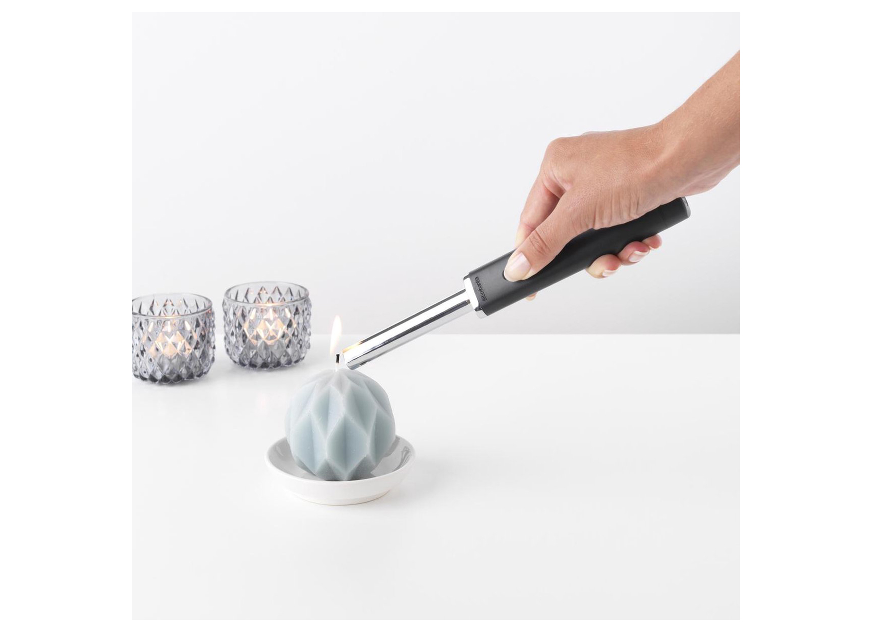 BRABANTIA TASTY+ ALLUME-GAZ AVEC FLAMME REGLABLE DARK GREY