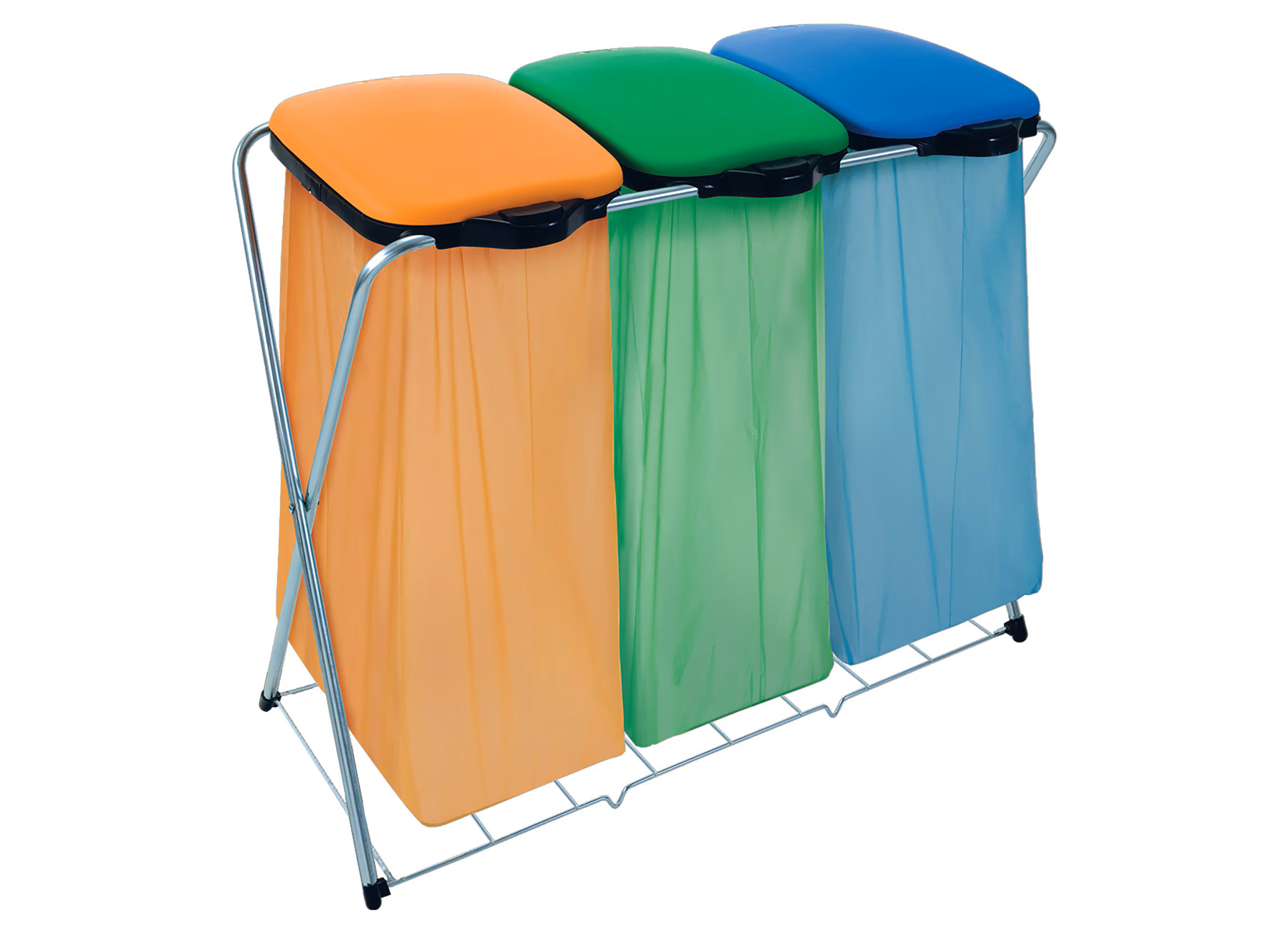 ARTEX DRIEVOUDIGE VUILNISZAKHOUDER MET ROOSTER GRIDMATIK 3