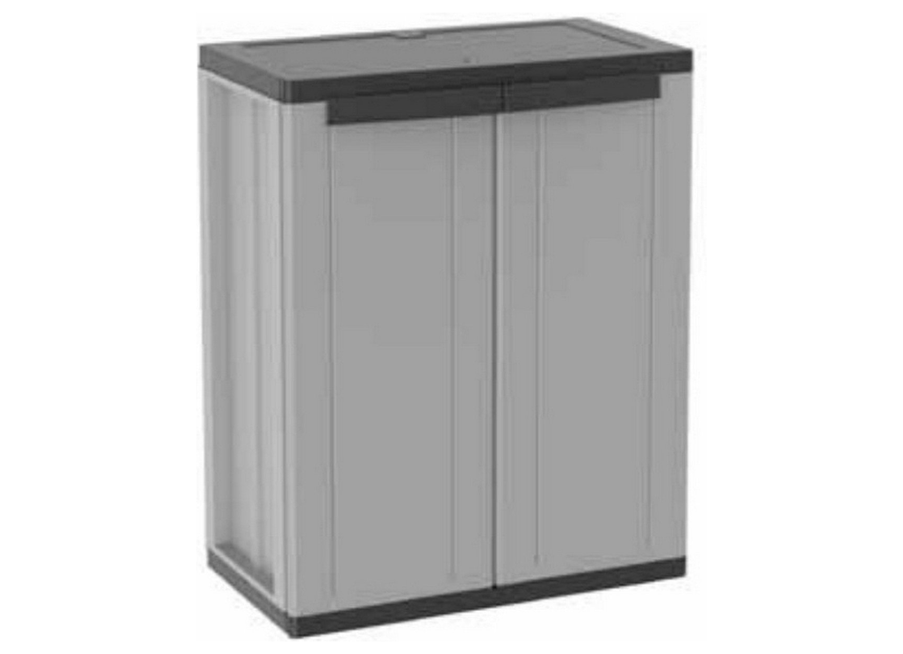 JLINE ARMOIRE DE RANGEMENT PVC 68X37,5X85CM GRIS