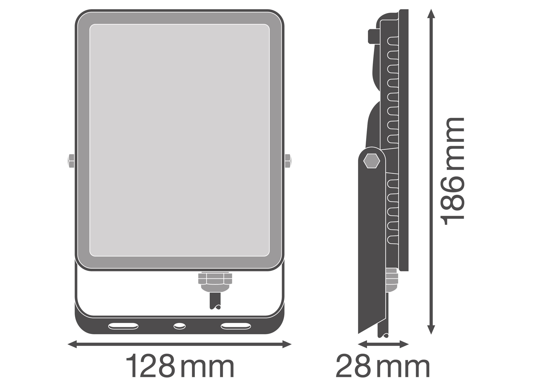 LEDVANCE LED STRALER FLOODLIGHT ESSENTIAL 30W 4000K ZWART
