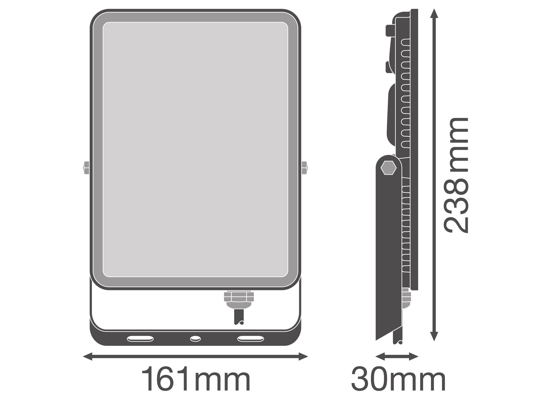 LEDVANCE LED STRALER FLOODLIGHT ESSENTIAL 50W 4000K ZWART