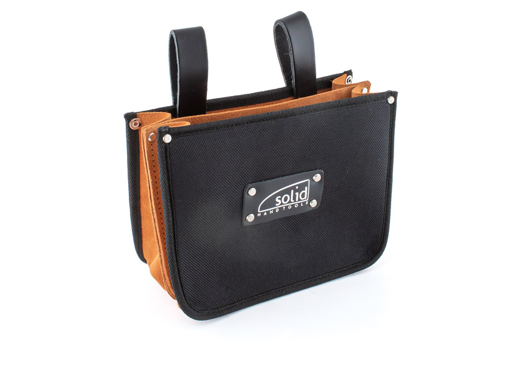 SOLID DOUBLE POCHE A CLOUS FOND EN CUIR 2 SANGLES MULTITEC