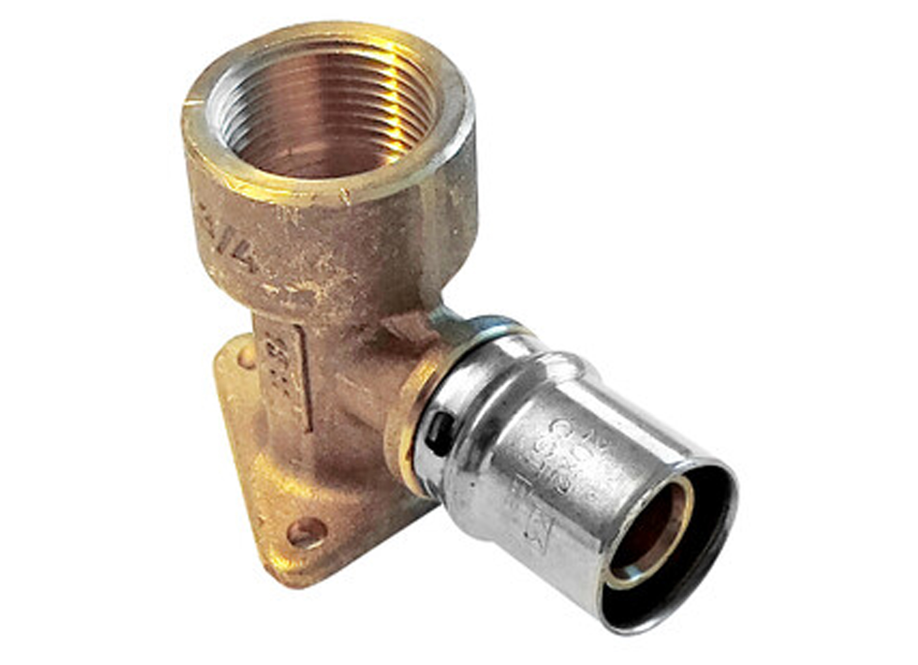 VMGO ENKELE MUURPLAAT 1/2F X Ø20/2MM