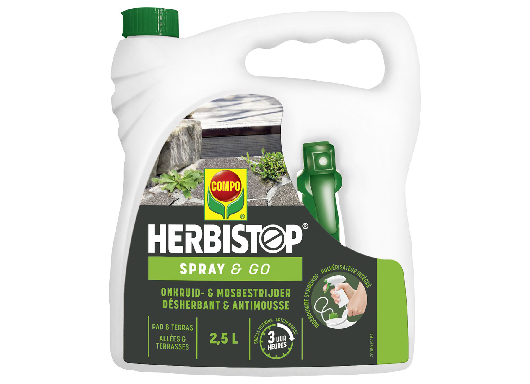 COMPO HERBISTOP SPRAY & GO ALLEES & TERRASSES 2,5L