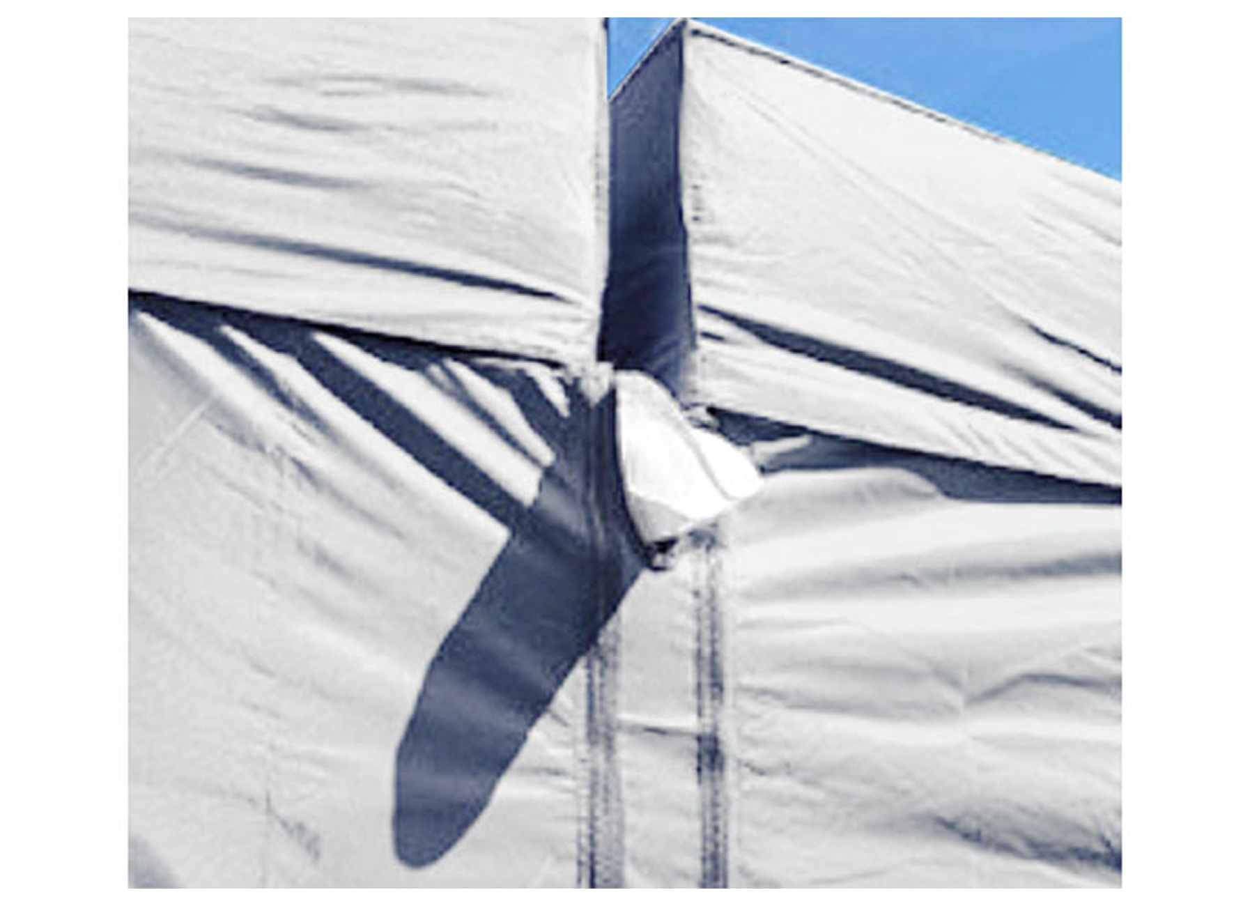 IRONSIDE WANDAANSLUITING VOOR WERFTENT ZWART