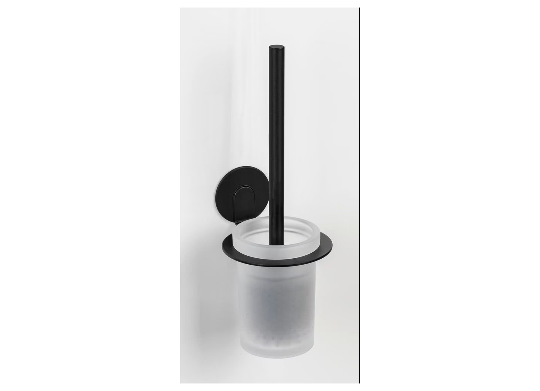 WENKO TURBO-LOC SUPPORT POUR BROSSE DE TOILETTE BIVIO BLACK