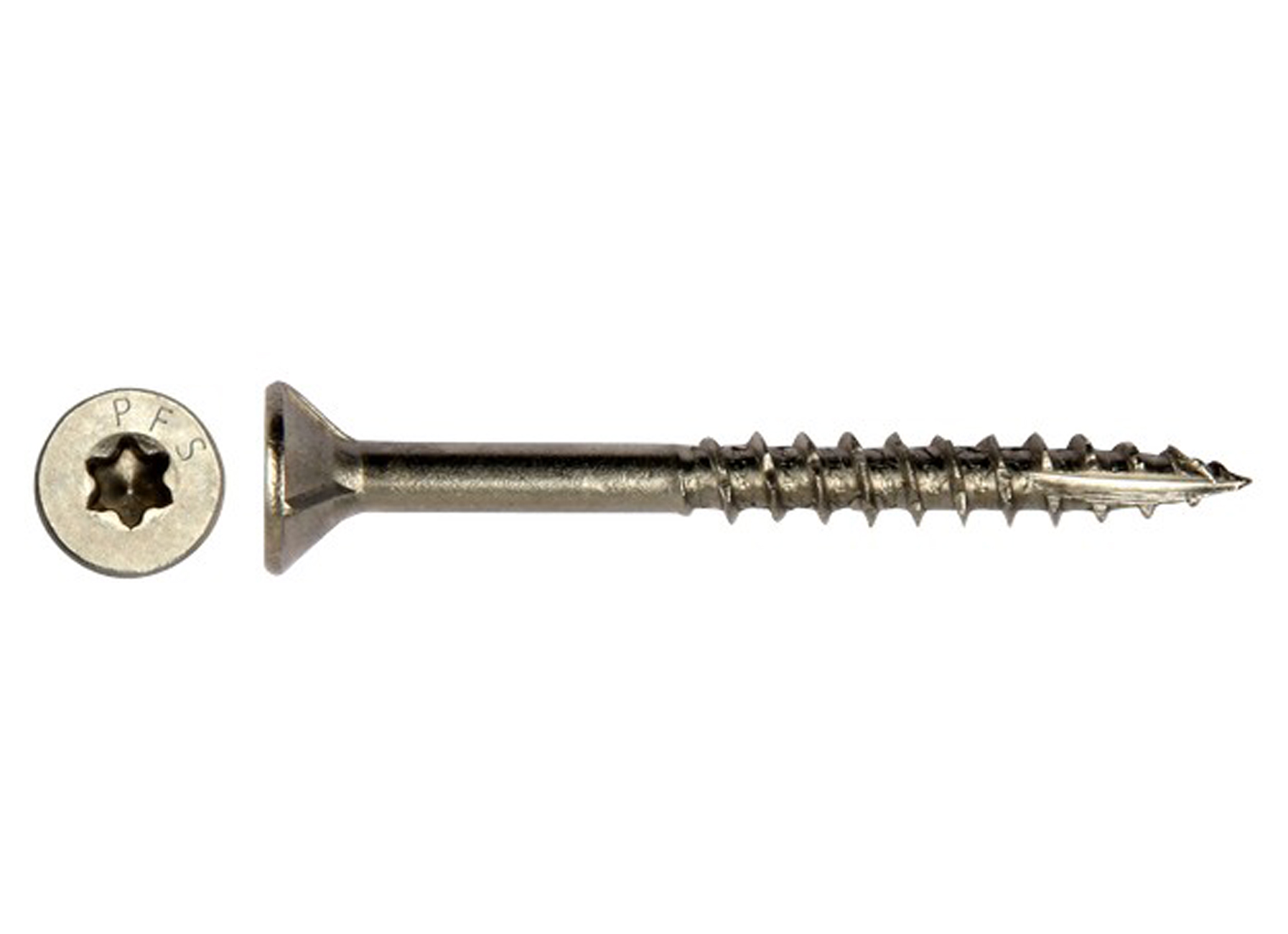 SPAANDERPLAATSCHROEF PFS+ VZK-T DEELDRAAD Ø6,00X60MM INOX A2 10 ST